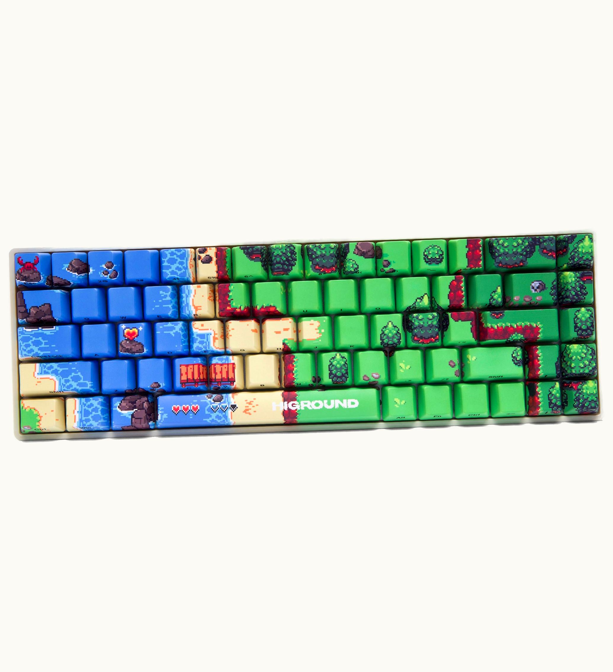 Higround Higround Amora Bay Basecamp 65 Keyboard Blue Tan