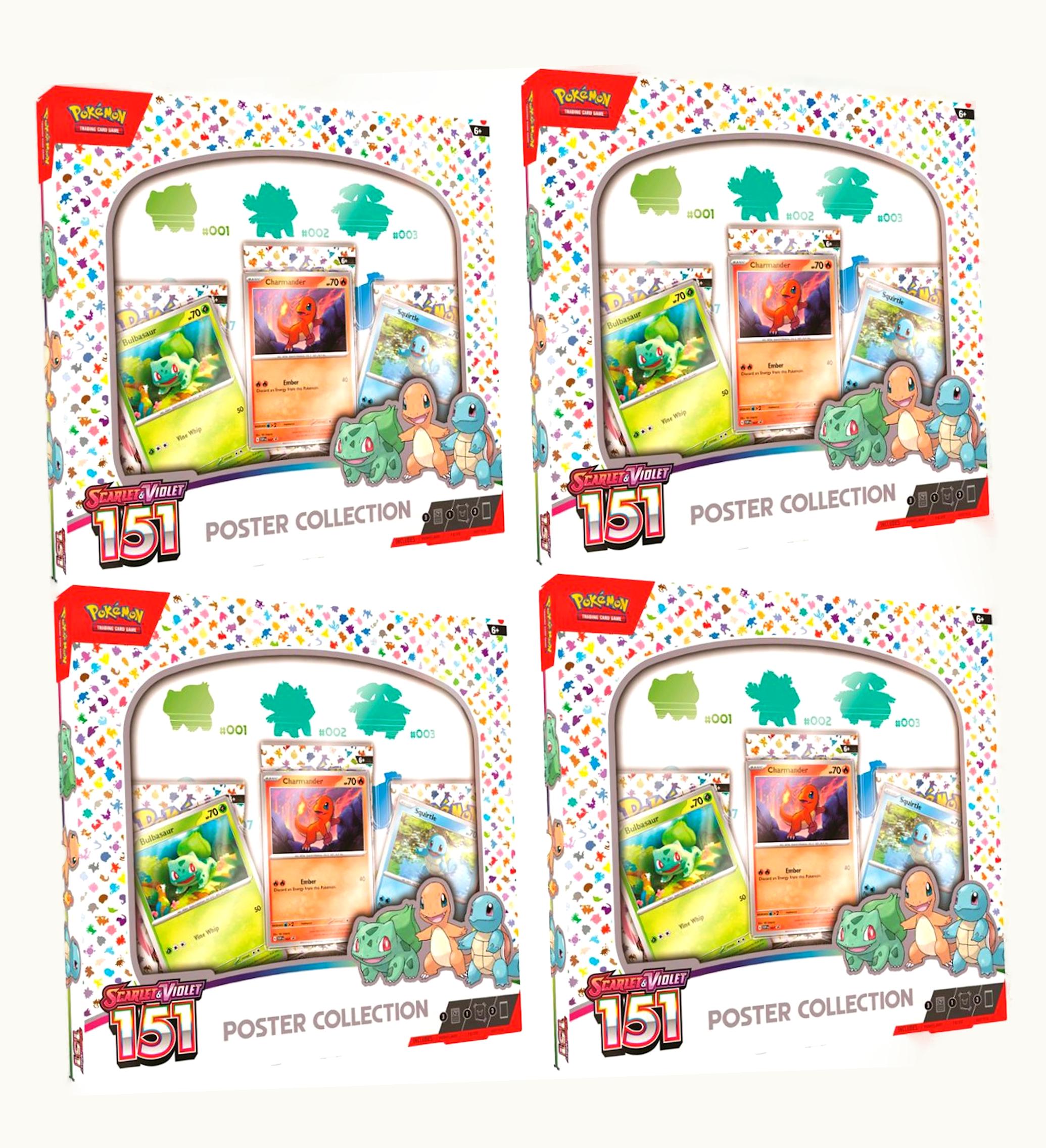 Pokemon Pokemon TCG Scarlet Violet 15 Poster Collection 4x Lot