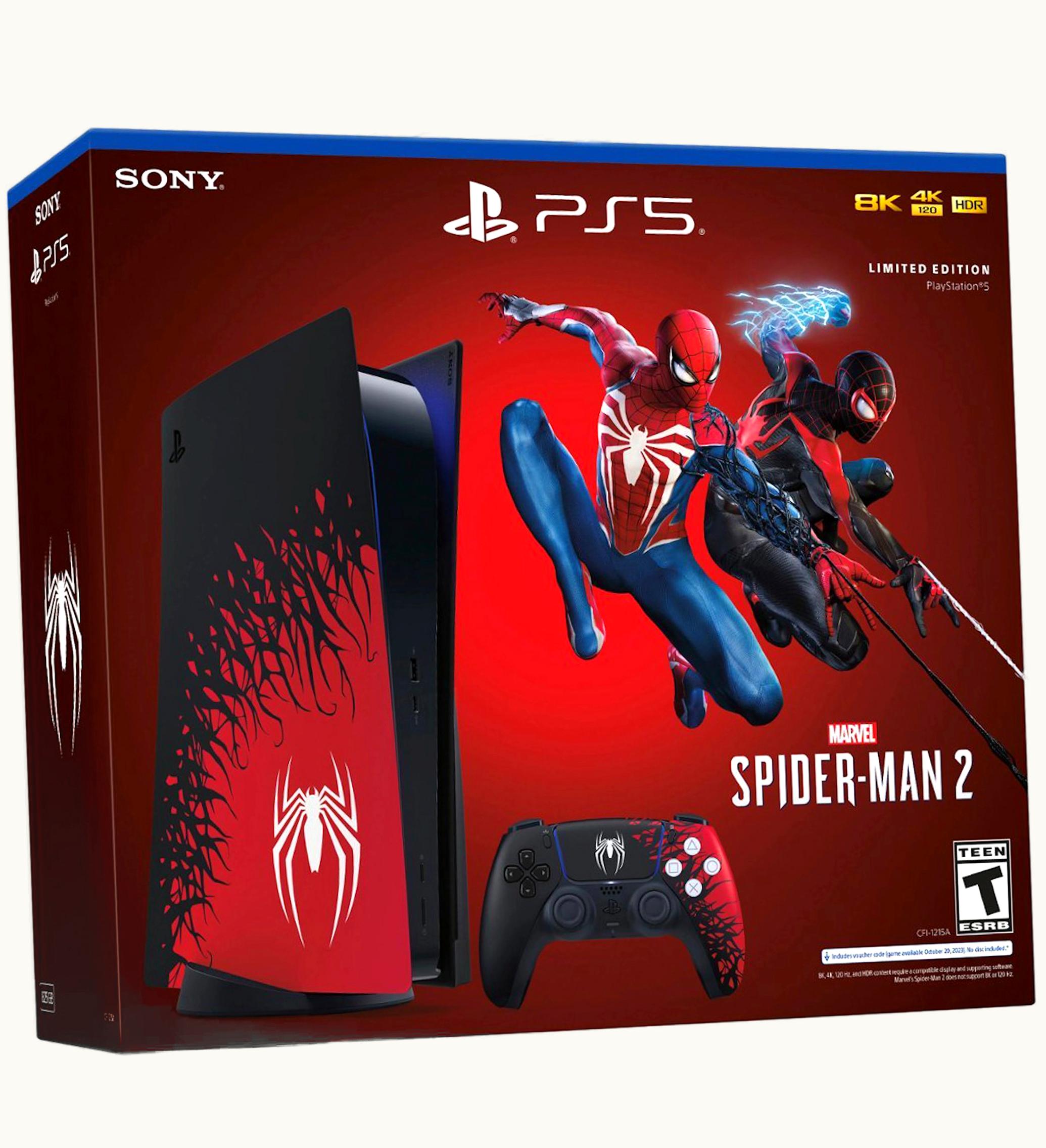 Sony Sony Playstation 5 PS5 Blu Ray Edition Marvel Spider Man 2 Console Bundle Uk Plug 957280