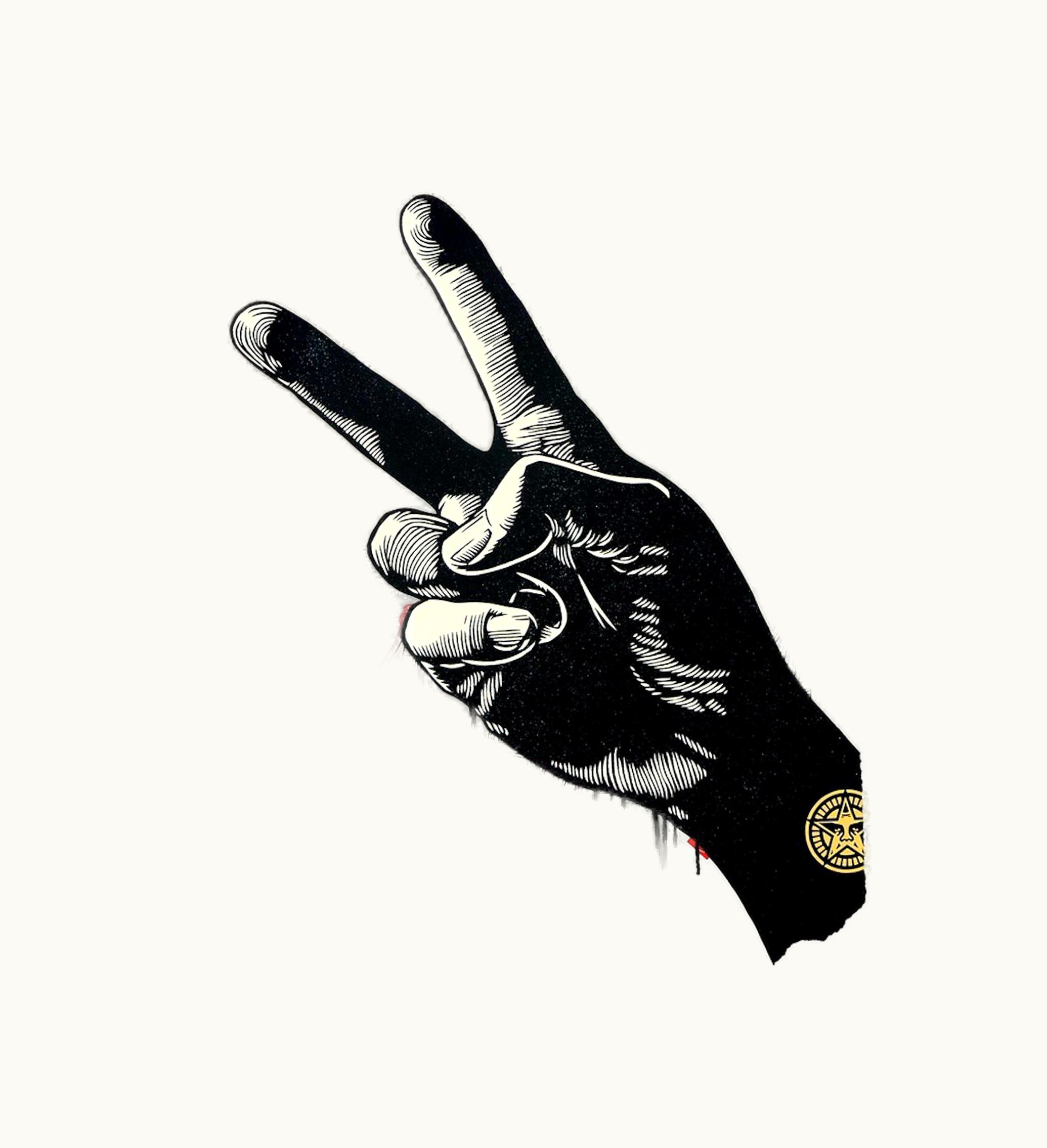 Shepard Fairey Shepard Fairey Raise The Level Peace Print Signed Edition Of 550