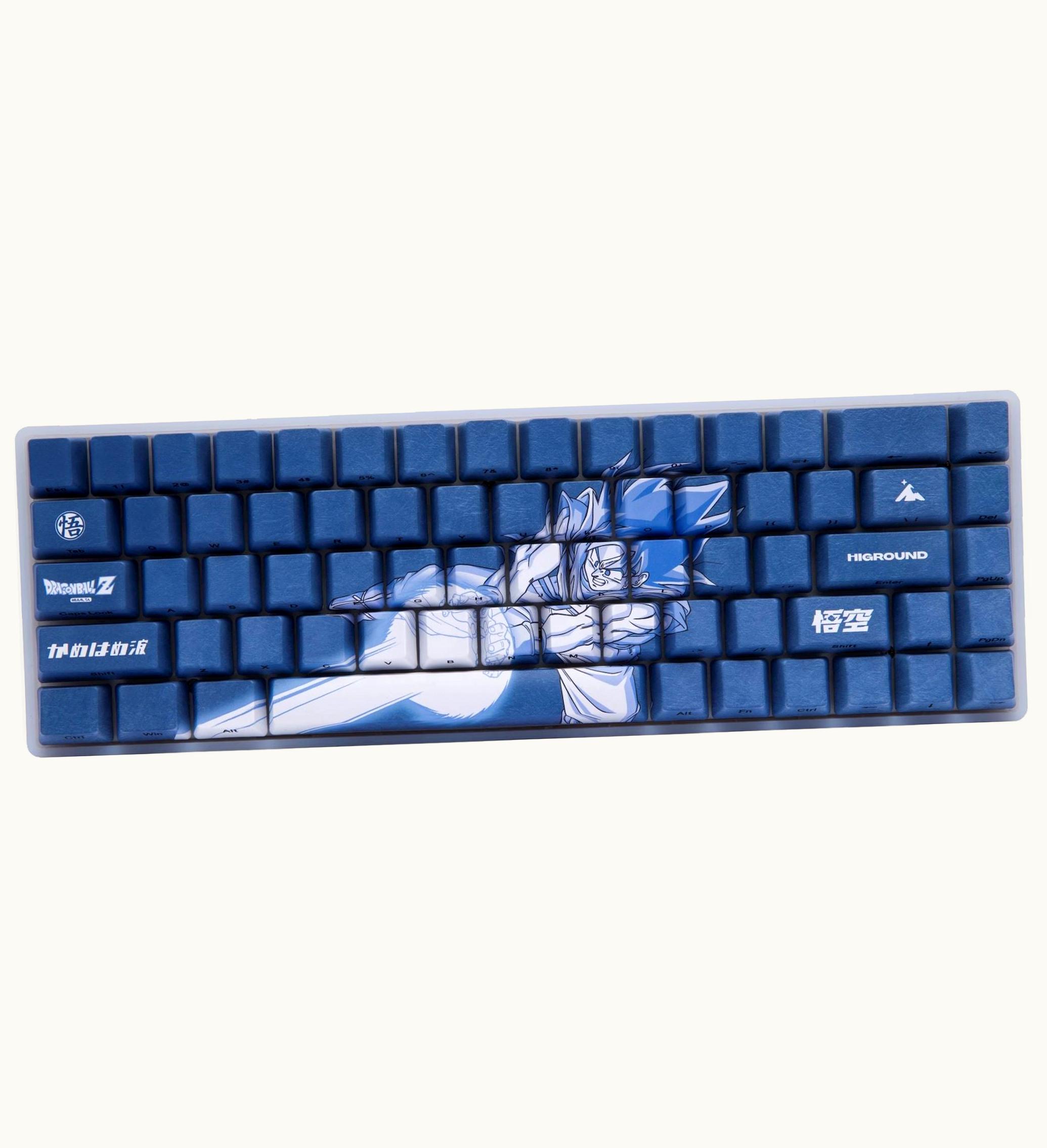 Higround Higround X Dragon Ball Z Goku Basecamp Keyboard Blue White
