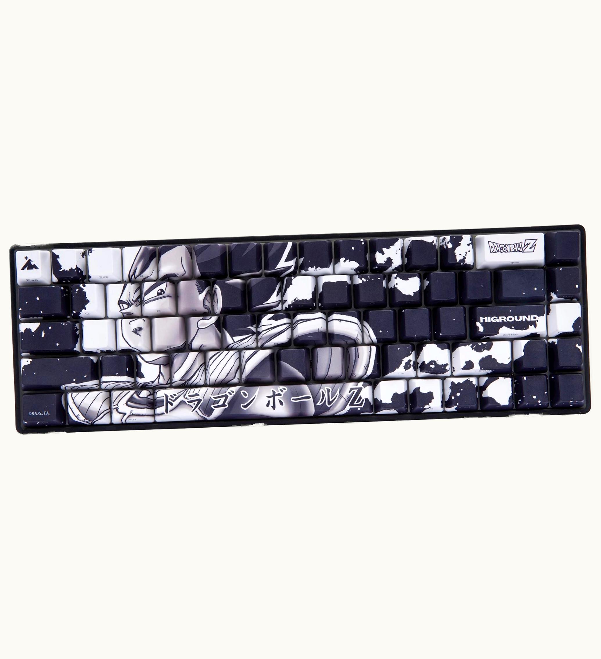 Higround Higround X Dragon Ball Z Vegeta Performance Keyboard Black White