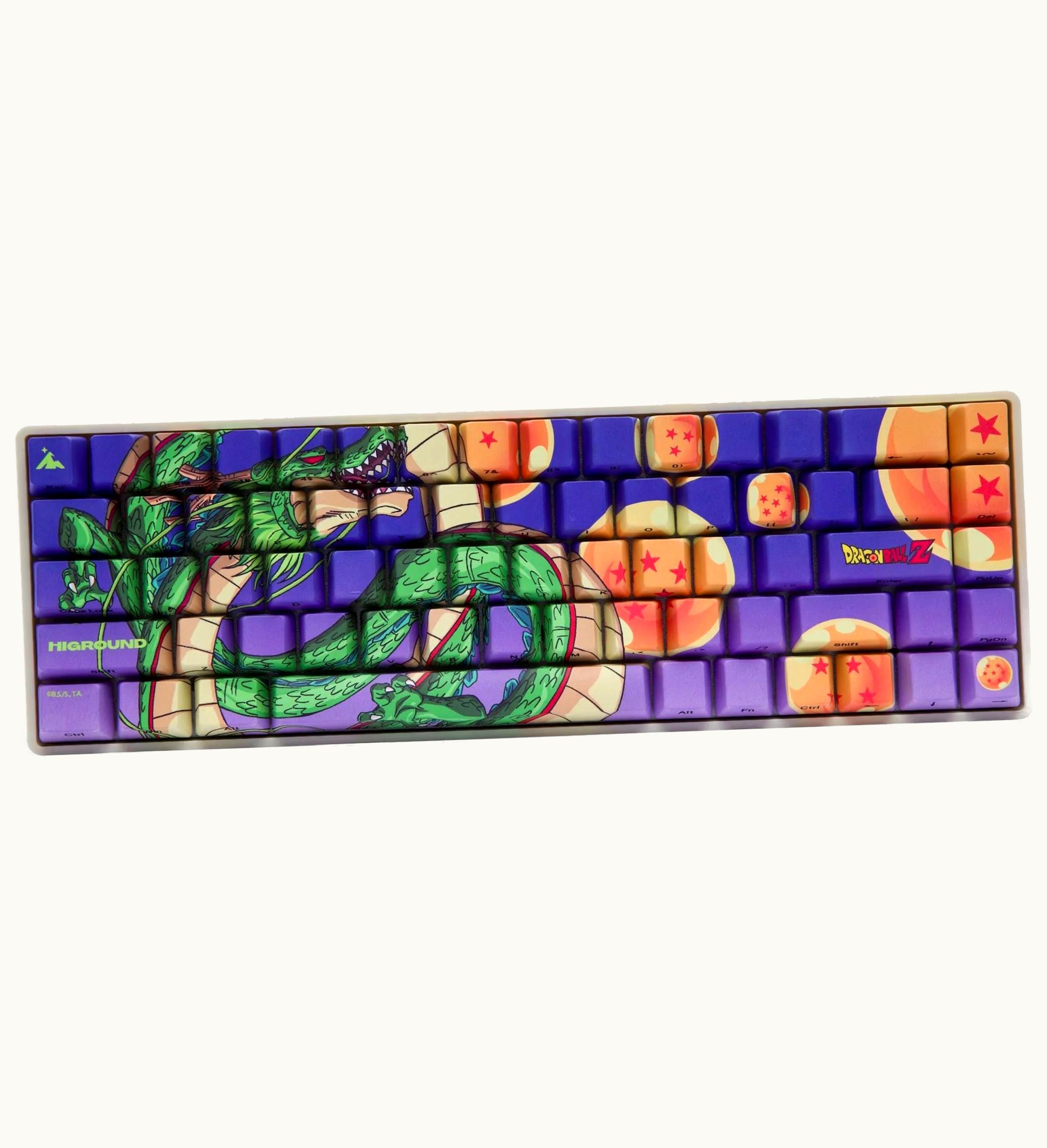 Higround Higround X Dragon Ball Z Shenron Basecamp Keyboard Green Purple