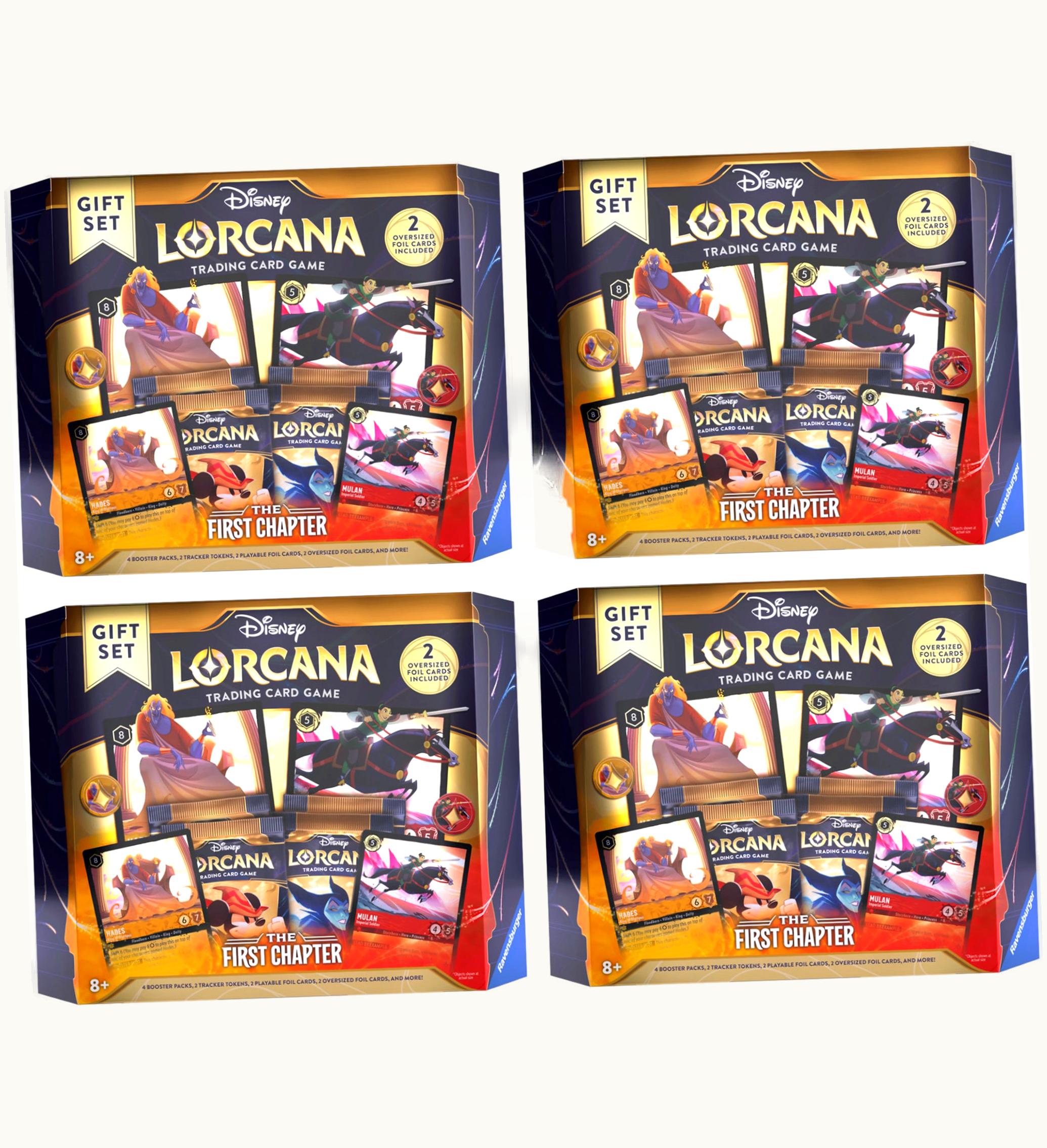 Disney Lorcana TCG Disney Lorcana TCG The First Chapter Gift Set 4x Lot