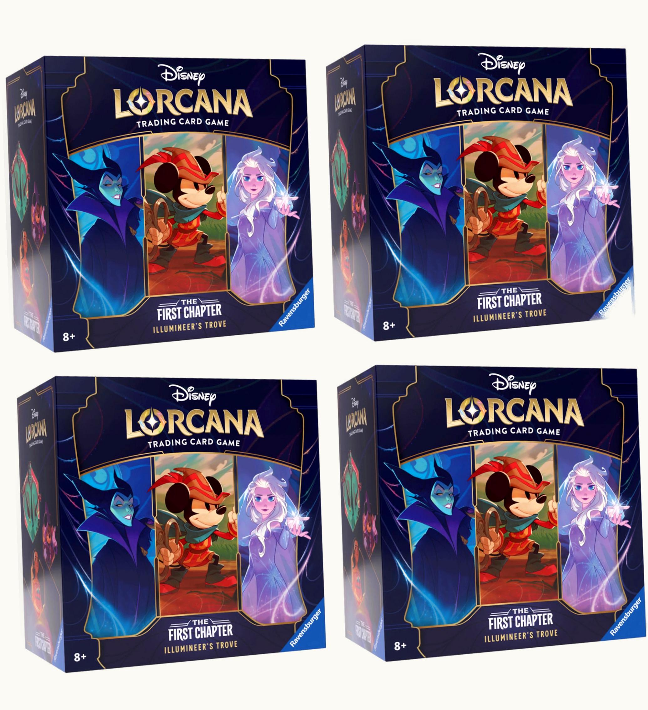 Disney Lorcana TCG Disney Lorcana TCG The First Chapter Illumineers Trove Box 4x Lot
