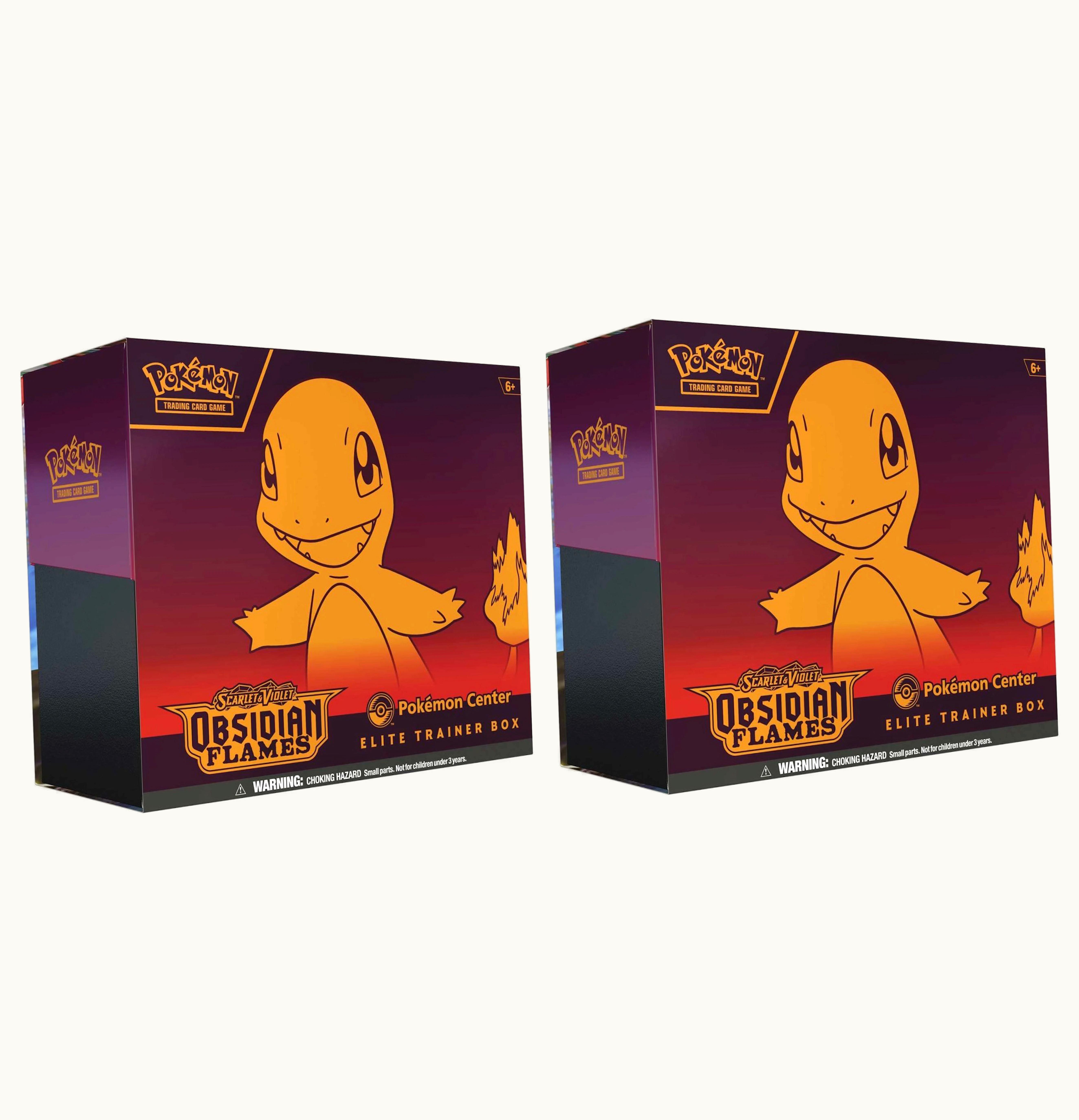 Pokemon Pokemon TCG Scarlet Violet Obsidian Flames Pokemon Center Elite Trainer Box 2x Lot