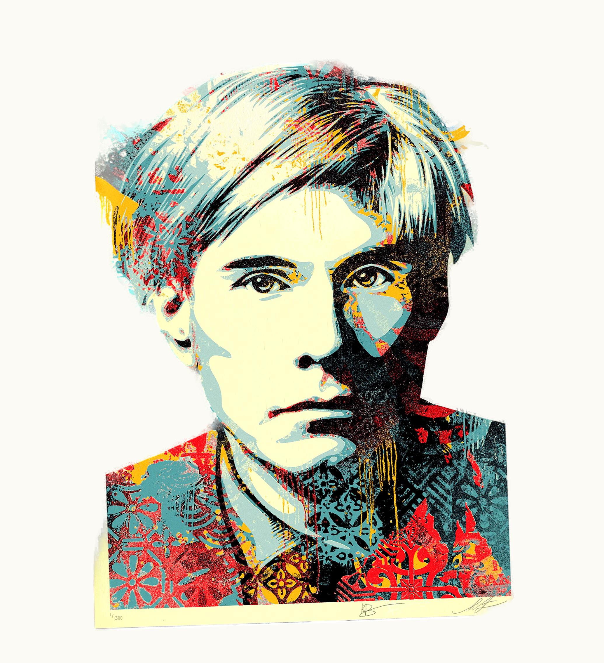 Shepard Fairey Shepard Fairey X Karen Bystedt Warhol Collage Print Signed Edition Of 300 Color