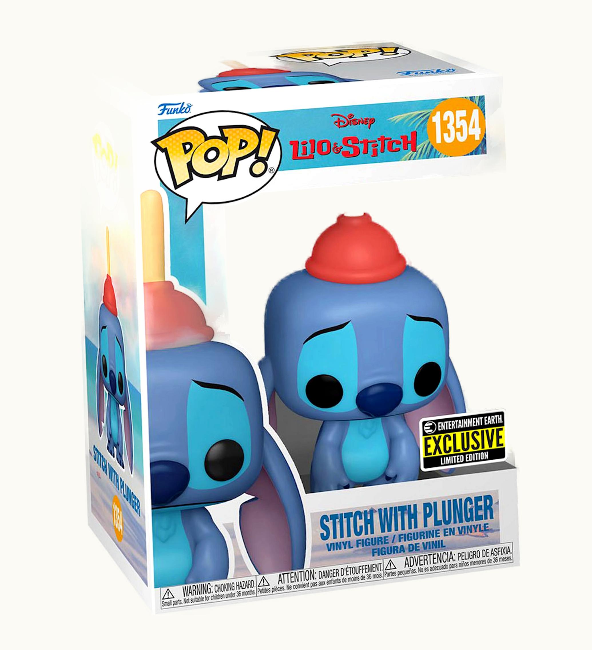 Funko Funko Pop Disney Lilo Stitch Stitch With Plunger Entertainment Earth Exclusive Figure 1354