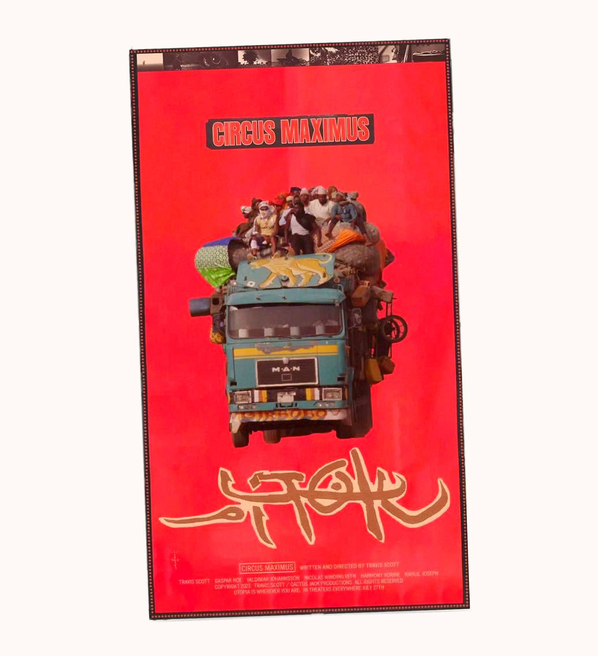 Travis Scott Travis Scott Utopia Circus Maximus Poster Iv