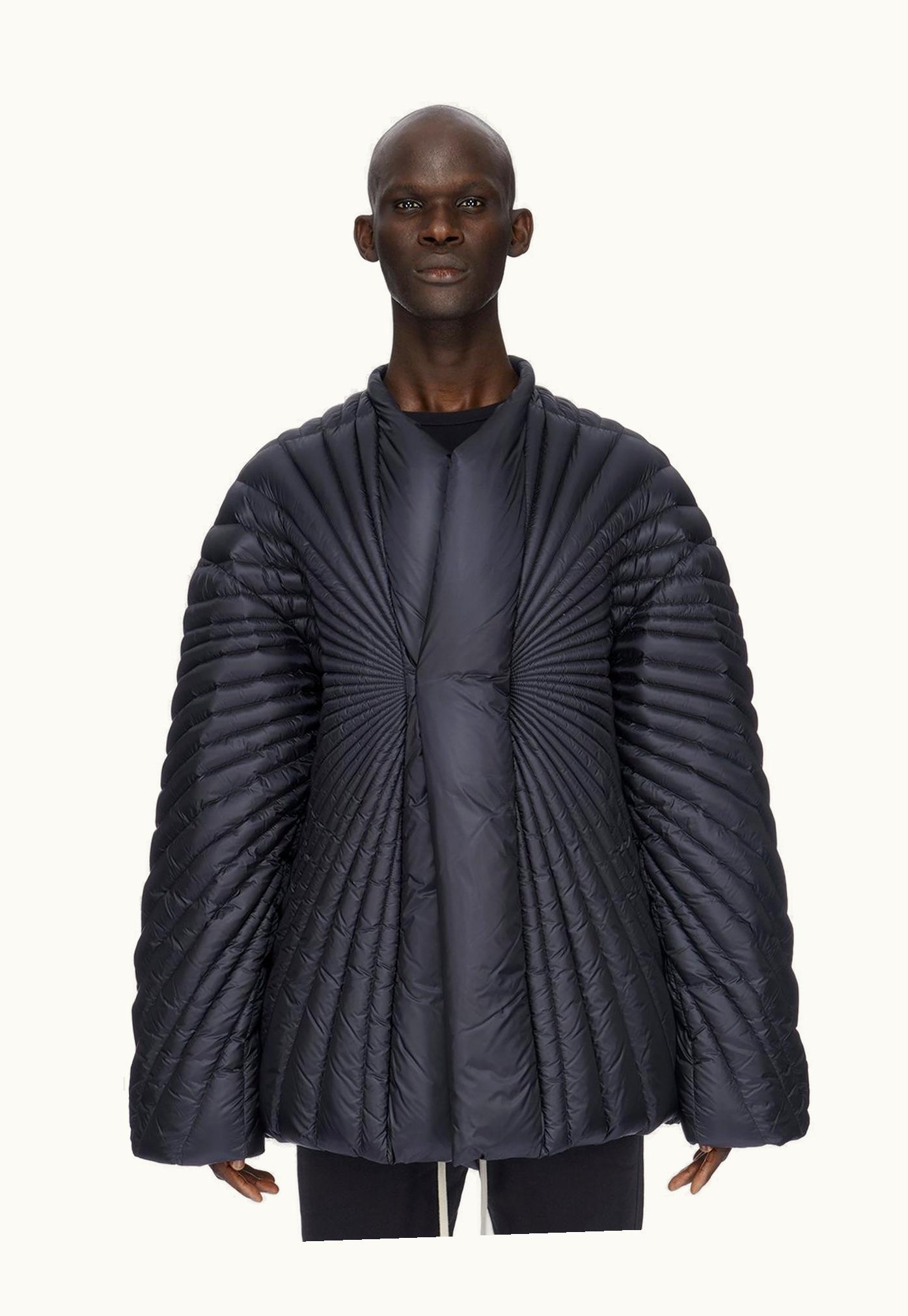 Rick Owens Moncler + Rick Owens FW23 Radiance Jacket In Black Lightweight Duvet