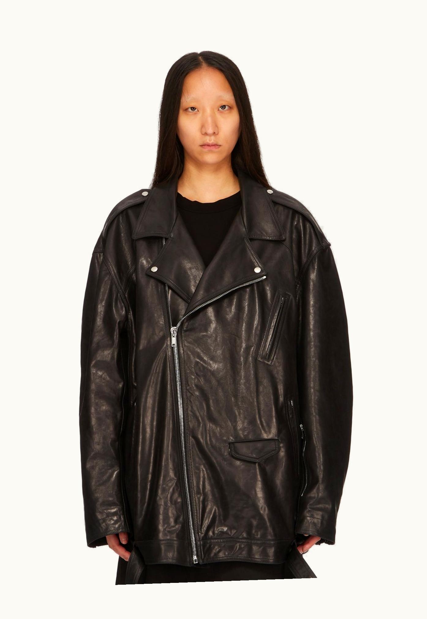 Rick Owens Rick Owens SS24 Lido Jumbo Luke Stooges In Black Sugar Calf Leather