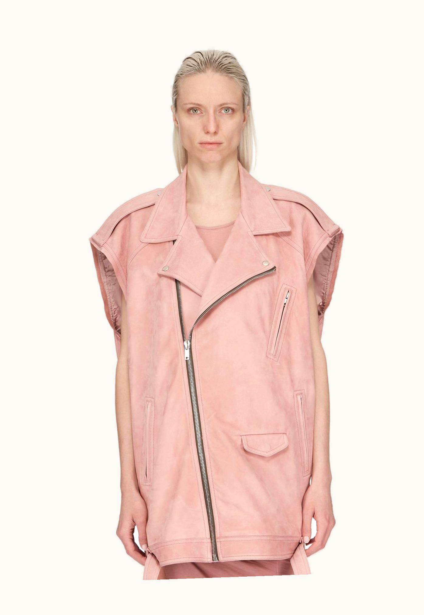 Rick Owens Rick Owens SS24 Lido Sl Jumbo Luke Stooges In Dusty Pink Grainy Nubuck