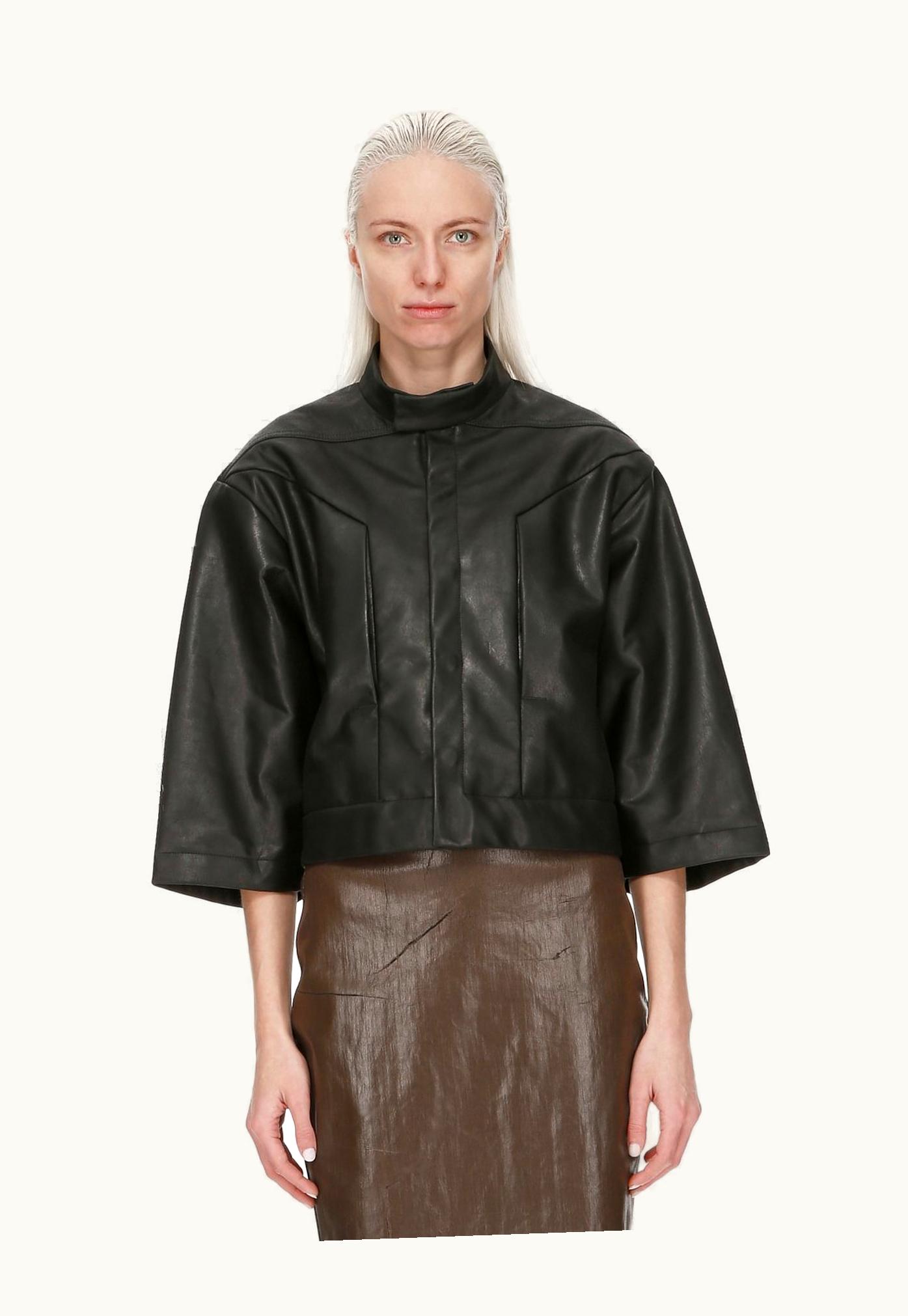 Rick Owens Rick Owens FW23 Luxor Edfu Magnum Cropped In Black Ravenna Calf Leather