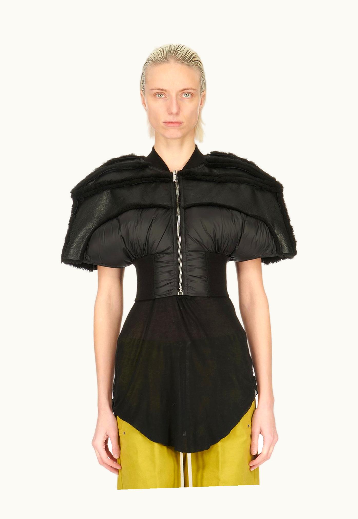 Rick Owens Rick Owens FW23 Luxor Microgirdered In Butter Lamb Shearling And Recycled Nylon