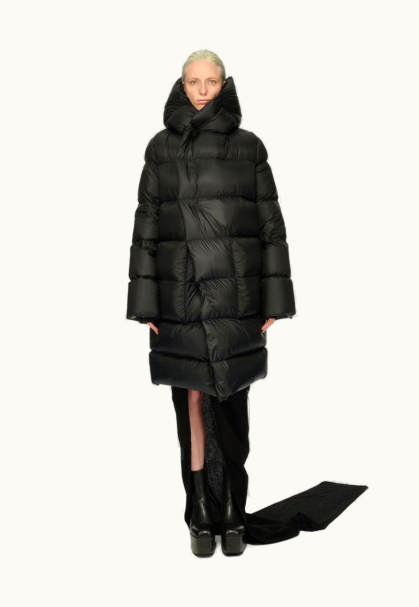 Rick Owens Rick Owens Luxor LS Hooded Quilted Jacket Black