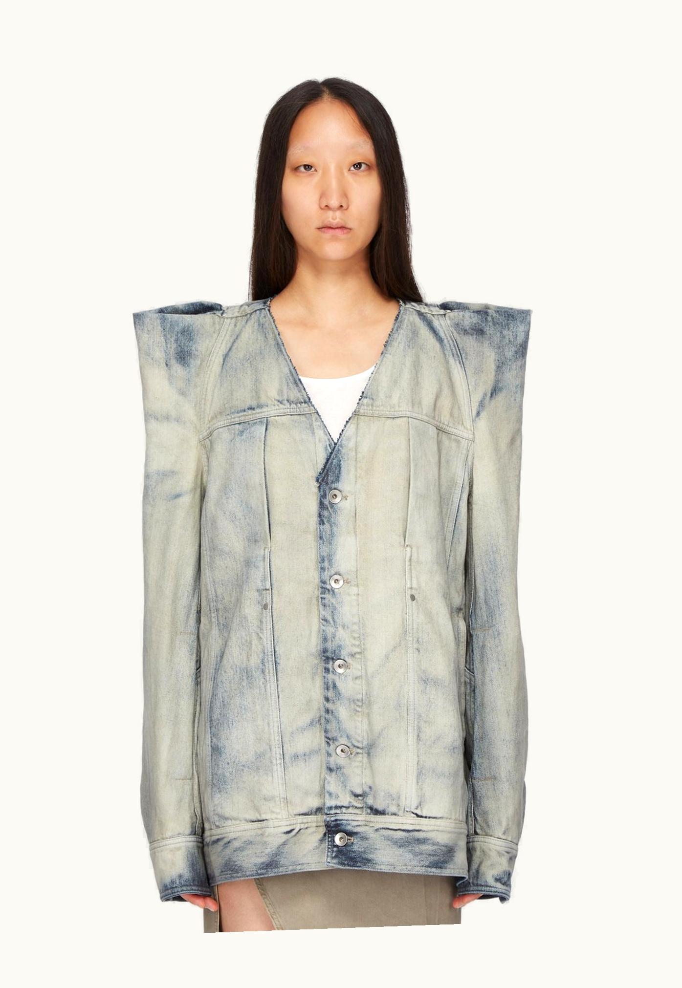 Rick Owens Rick Owens SS24 Lido Tec Worker Jacket Sky Denim