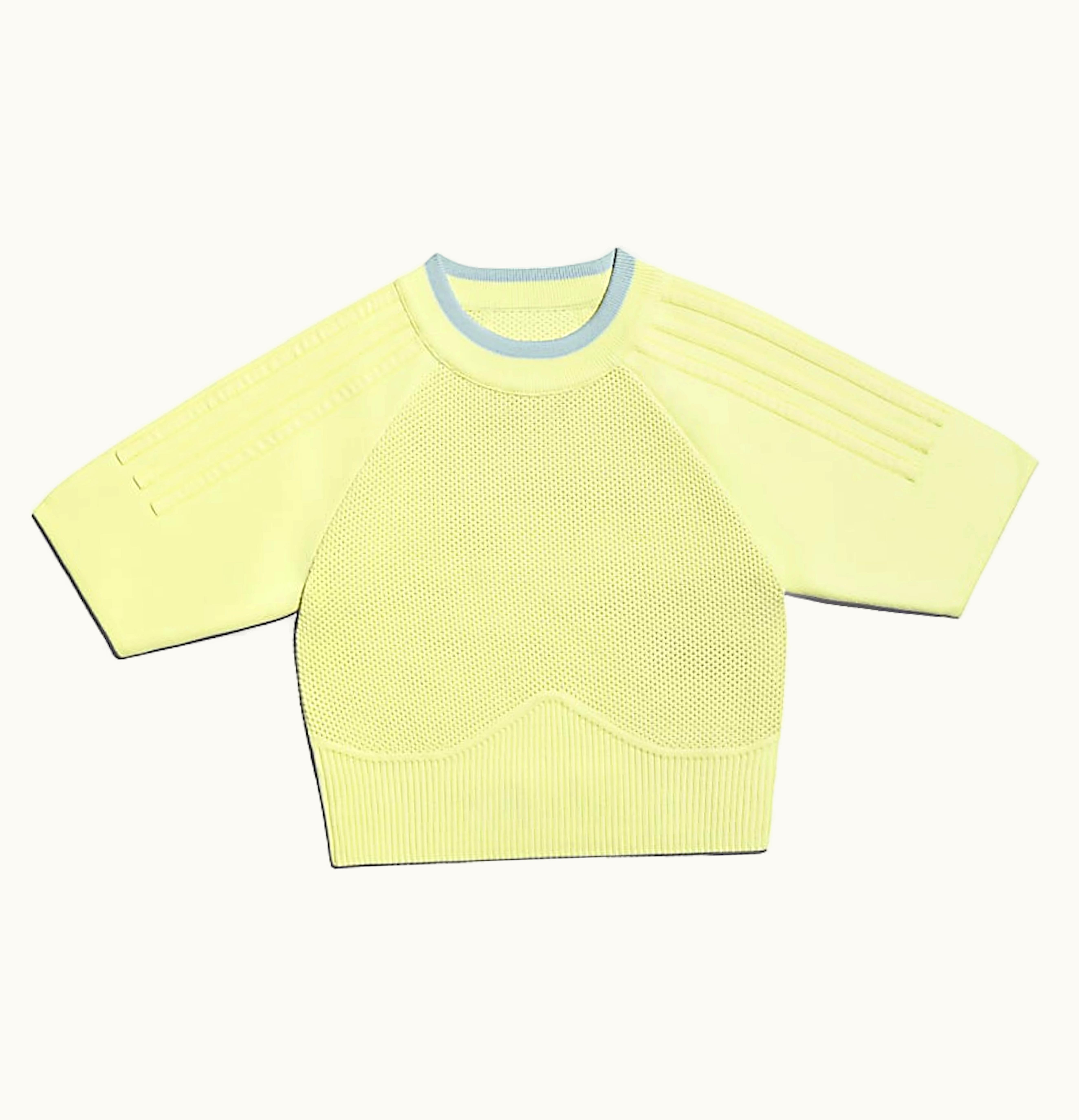 Adidas adidas Ivy Park Knit Crop Top Yellow Tint