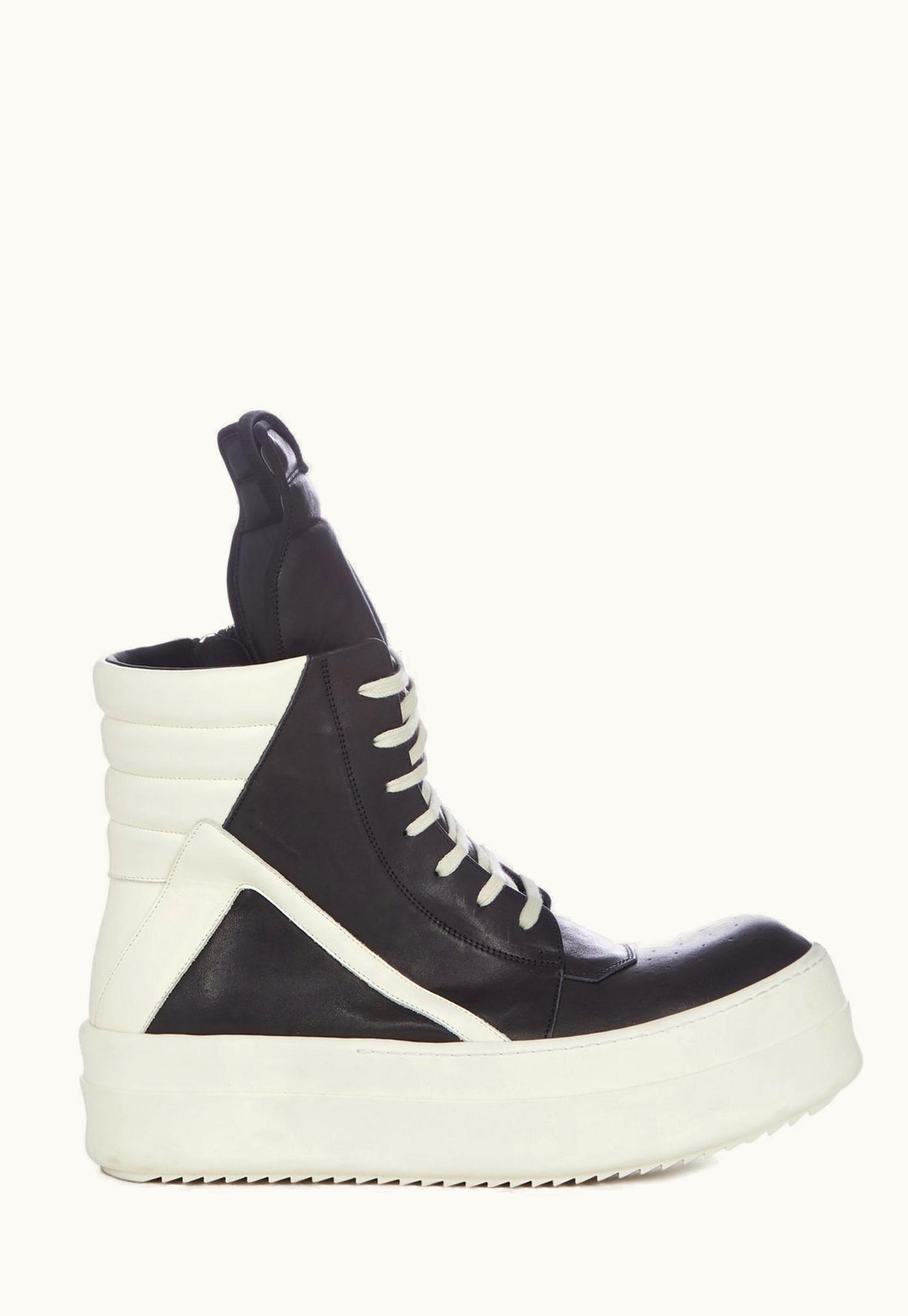 Rick Owens Rick Owens FW23 Luxor Runway Mega Bumper Geobasket In Black Groppone Nappa Leather