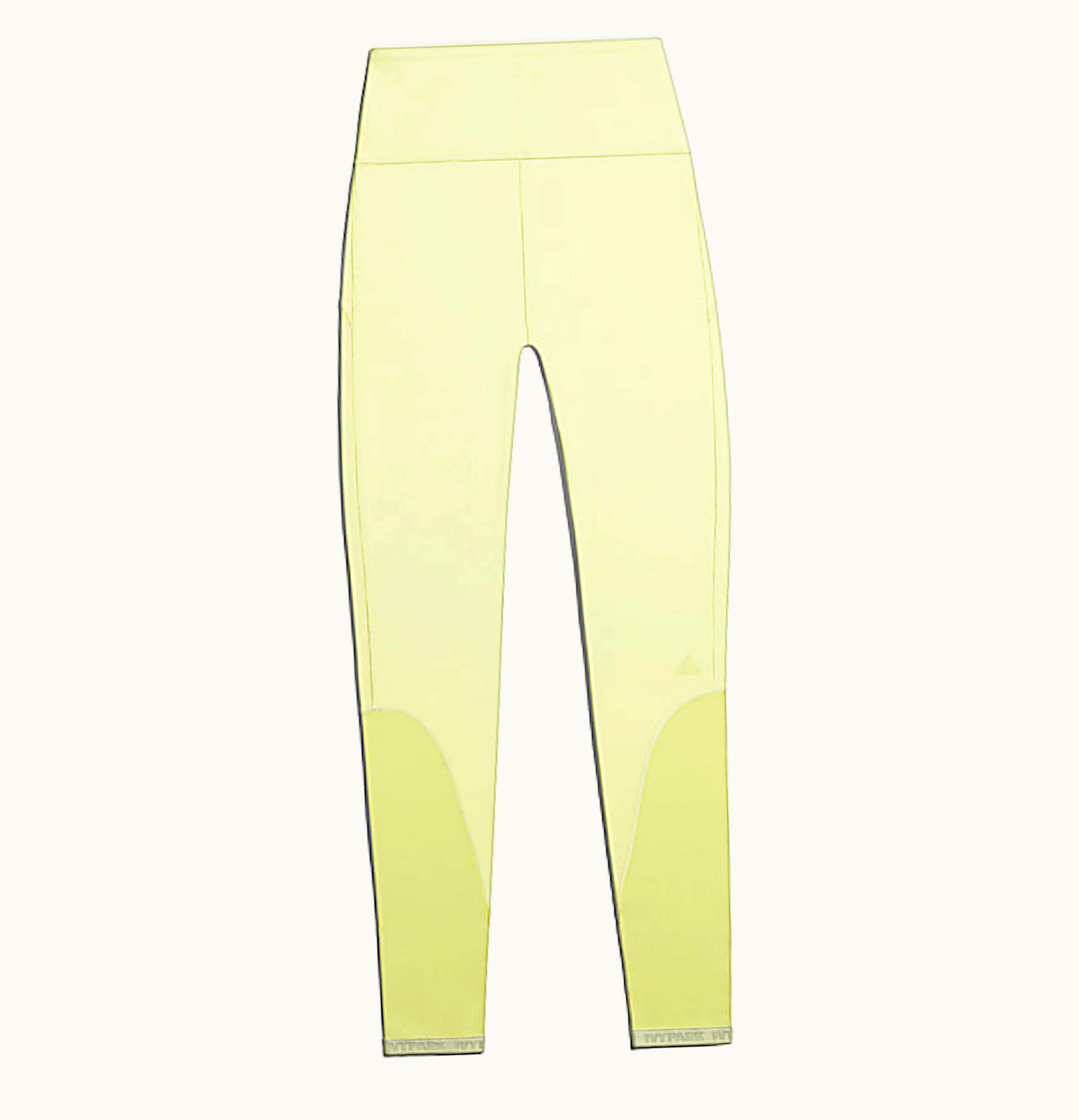 Adidas adidas Ivy Park Rib Panel Tights Yellow Tint