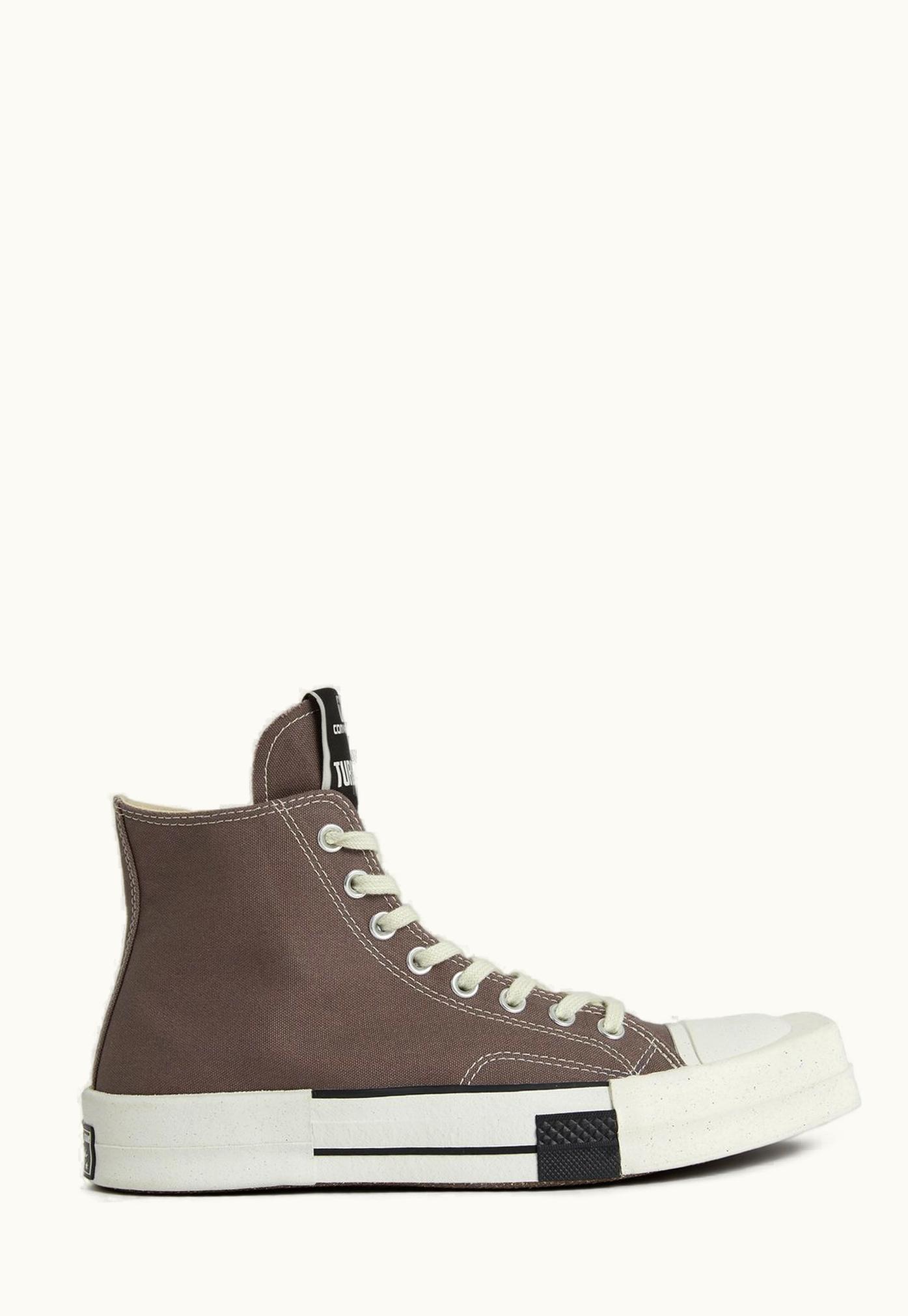 Rick Owens Rick Owens Converse X DRKSHDW Turbodrk Laceless Hi In Dust And White
