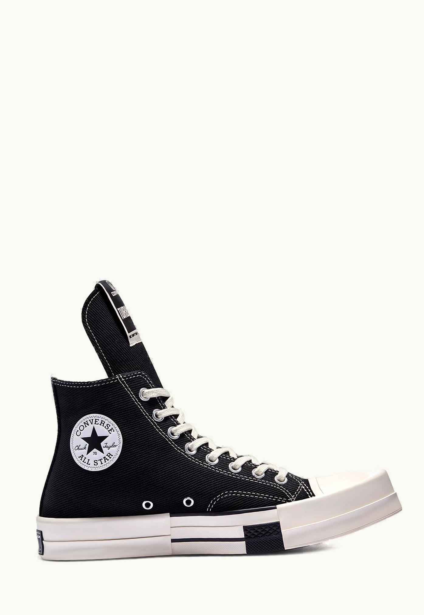 Rick Owens Rick Owens DRKSHDW X Converse Turbodrk Hi In Black And White