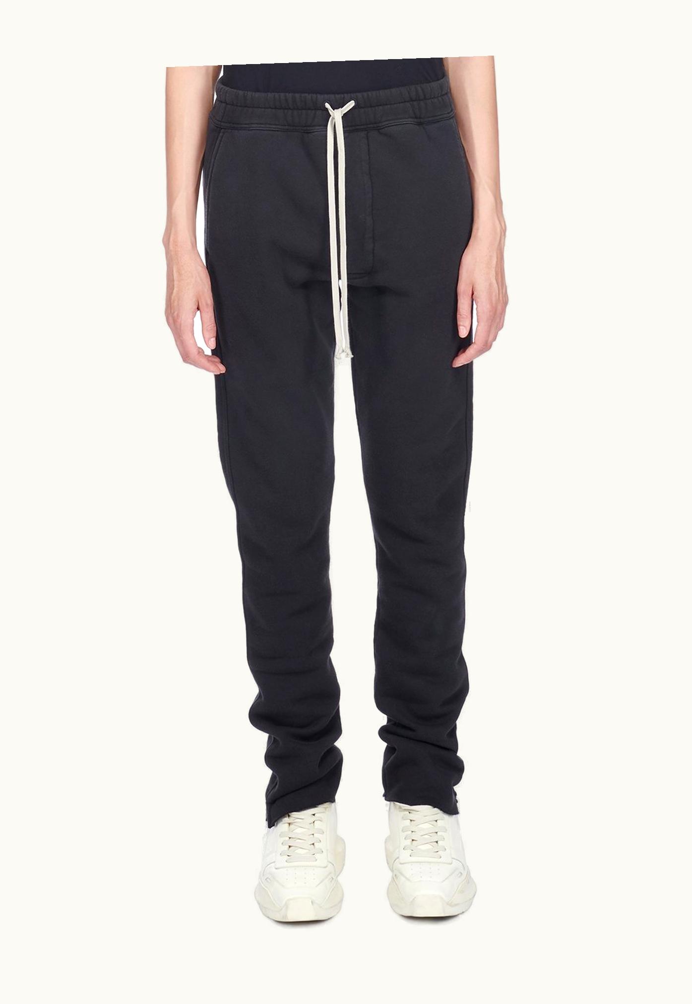 Rick Owens Moncler + Rick Owens FW23 Berlin Drawstrings In Black Technical Felpa Jersey