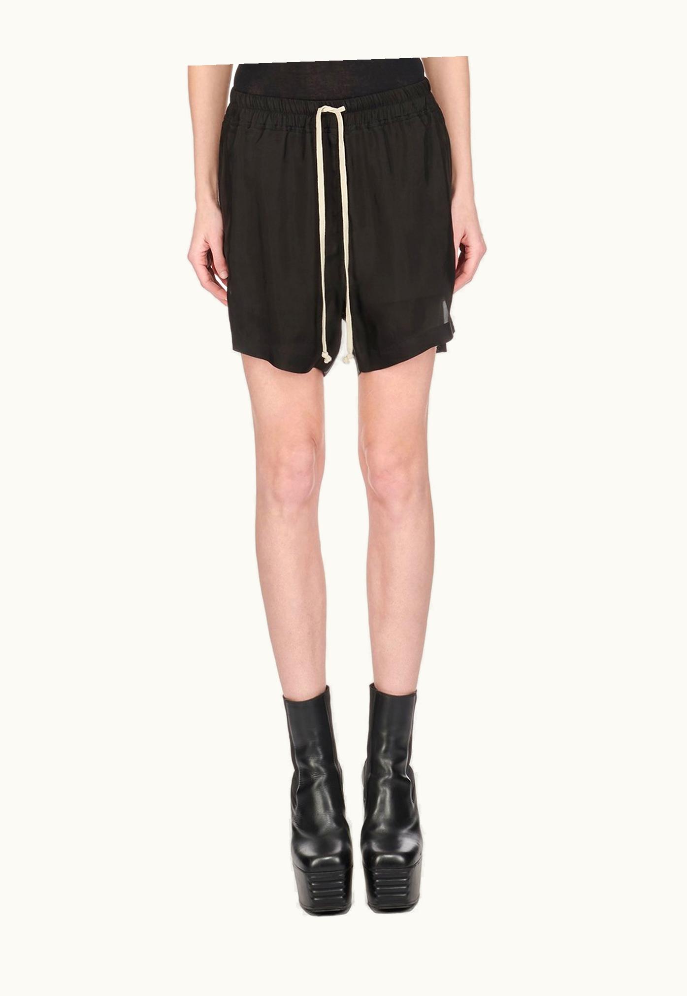 Rick Owens Rick Owens SS24 Lido Cupro Japonette Boxers in Black