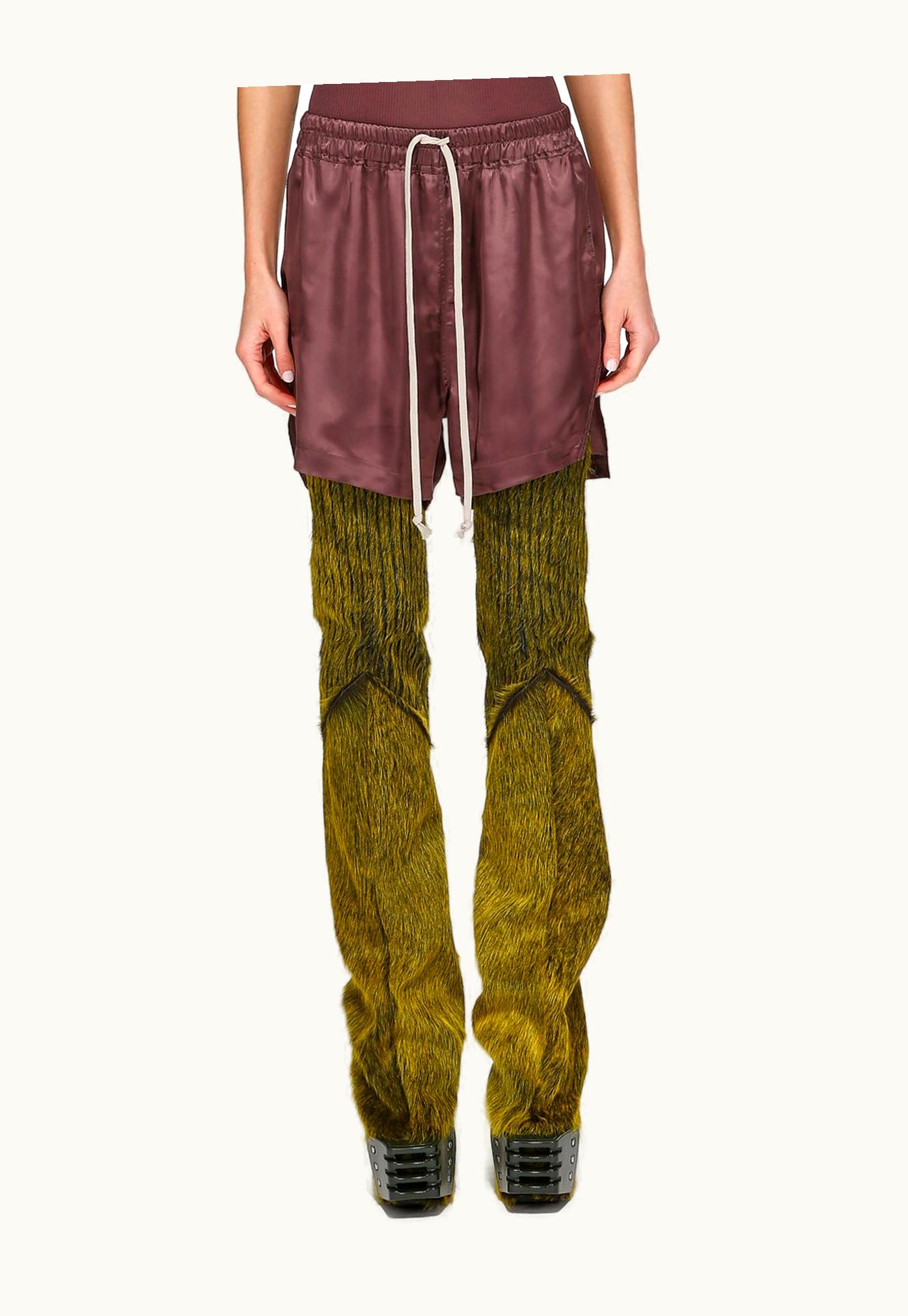 Rick Owens Rick Owens FW23 Luxor Boxers In Amethyst Purple Cupro Satin