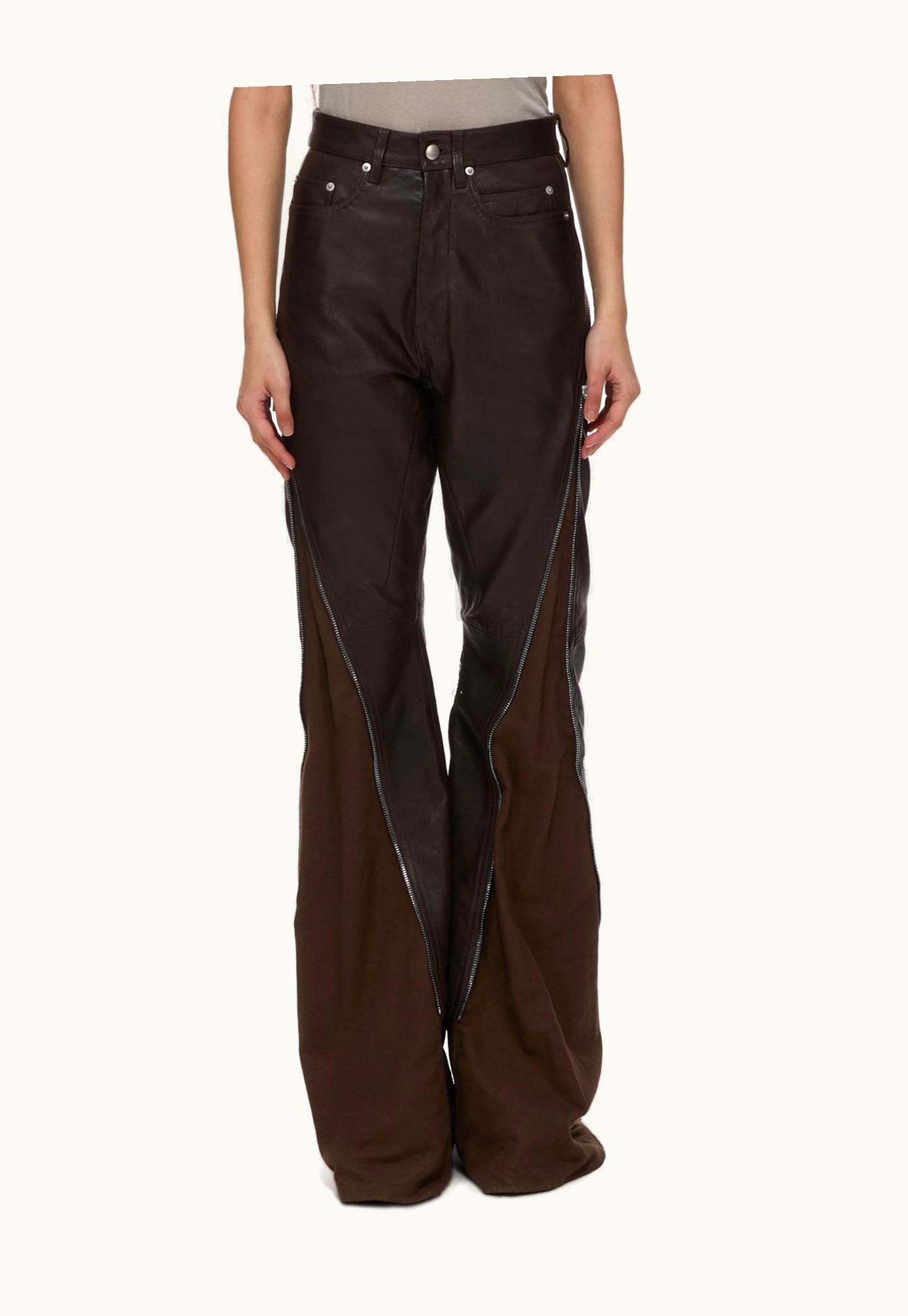 Rick Owens Rick Owens FW23 Luxor Bolan Banana In Brown Veg Nappa Lamb