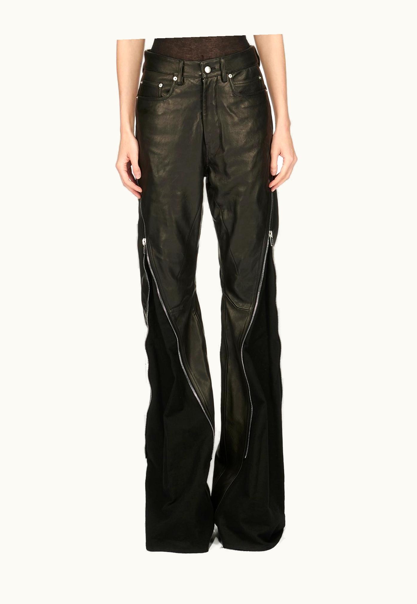 Rick Owens Rick Owens FW23 Luxor Bolan Banana In Black Veg Nappa Lamb Leather