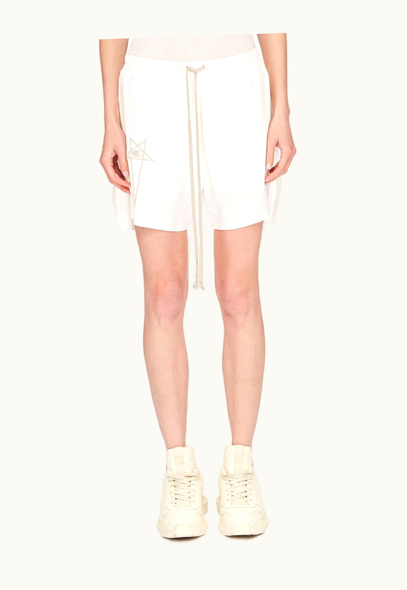 Rick Owens Champion Dolphin Boxers Organic Cotton Milk White