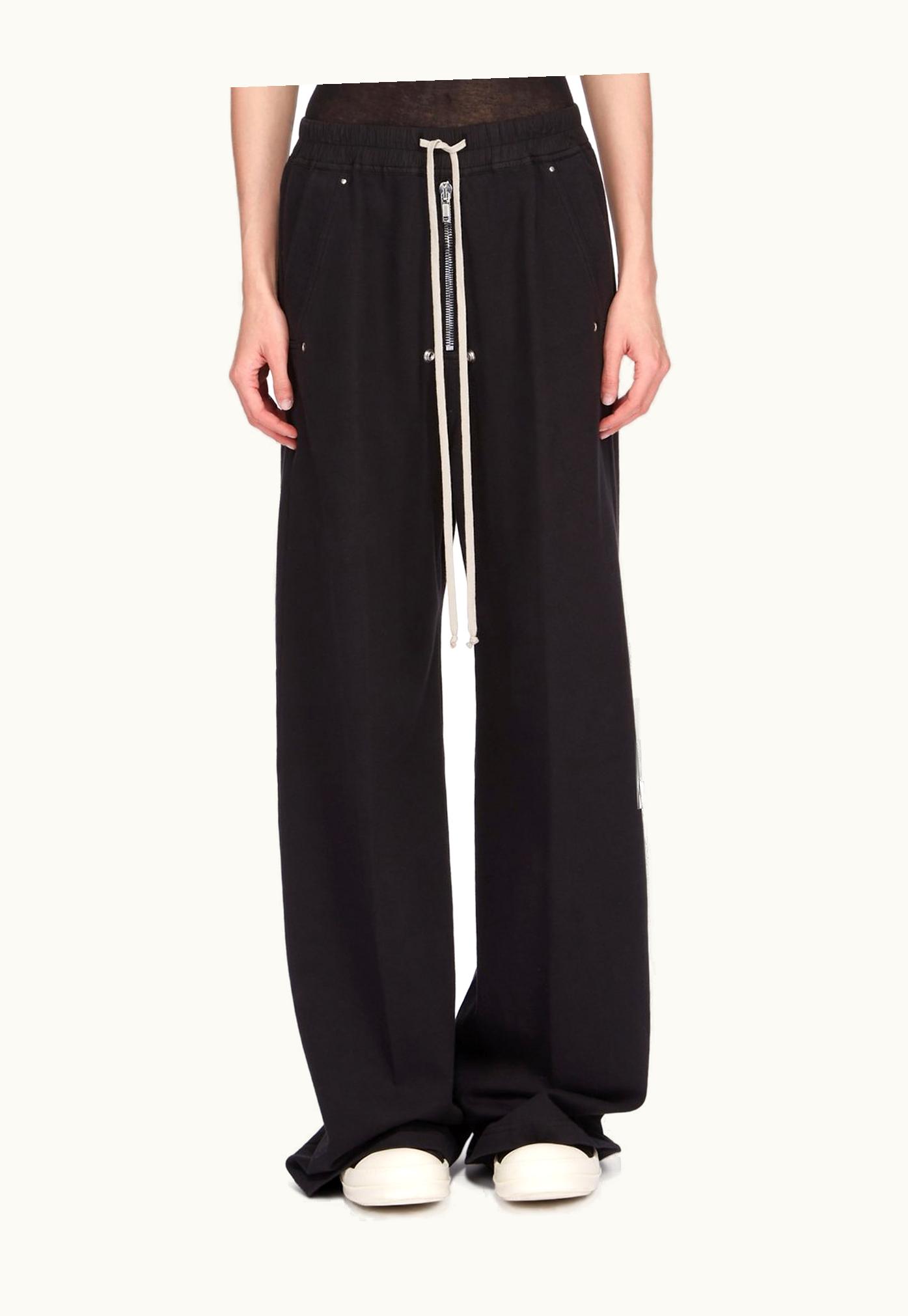 Rick Owens Rick Owens DRKSHDW SS24 Lido Geth Belas In Black Compact Heavy Cotton Jersey