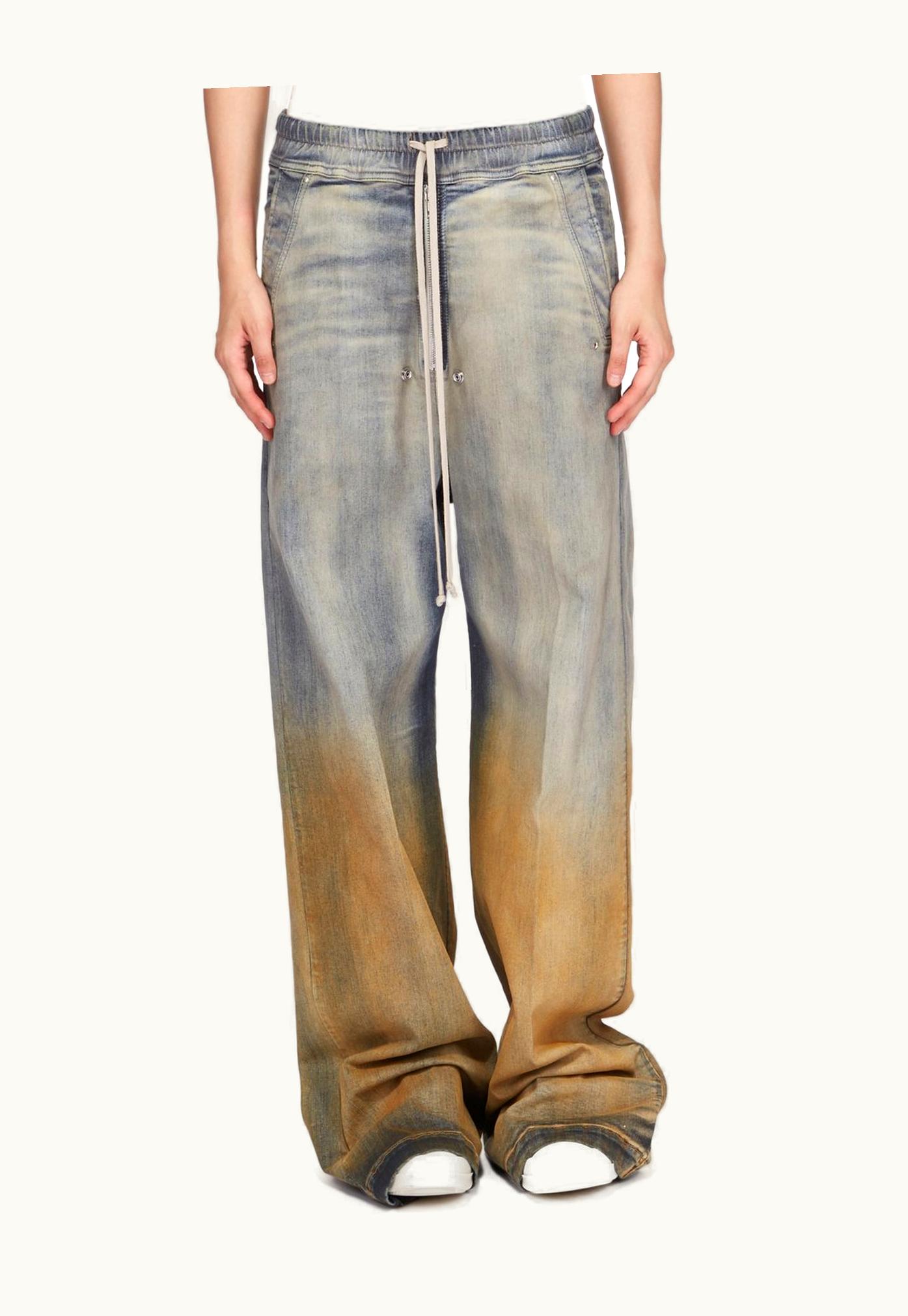 Rick Owens Rick Owens DRKSHDW SS24 Lido Geth Belas In Sky / Orange Degrade Sky / Orange Degrade Stretch Denim