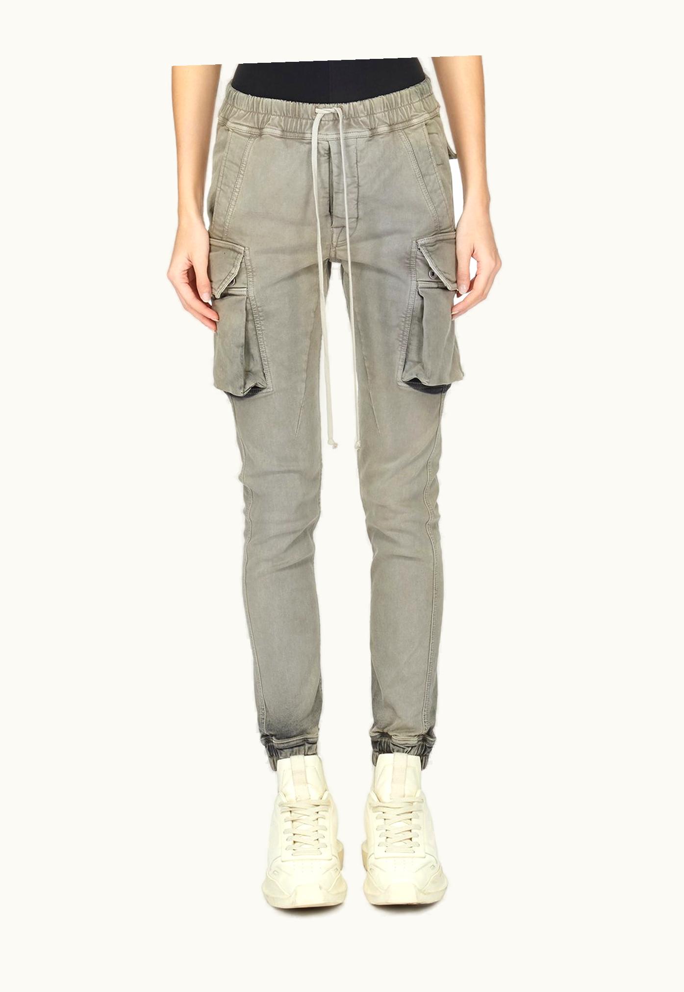 Rick Owens Rick Owens DRKSHDW FW23 Luxor Mastodon Cut In Mineral Pearl Stretch Denim