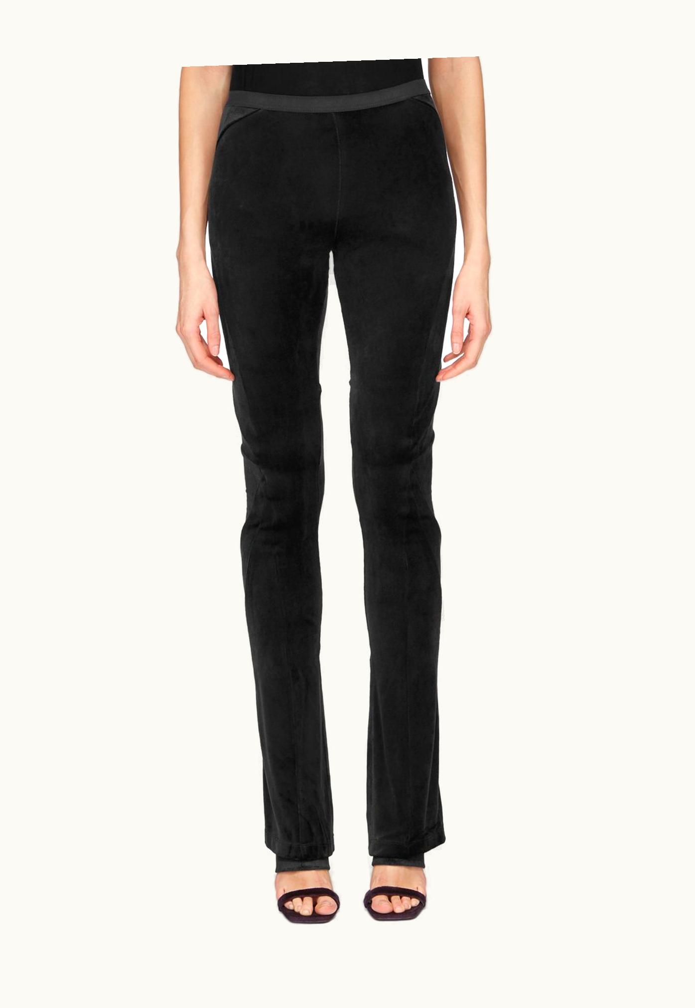 Rick Owens Rick Owens FW23 Luxor Carmen Pants In Black Velvet Jersey