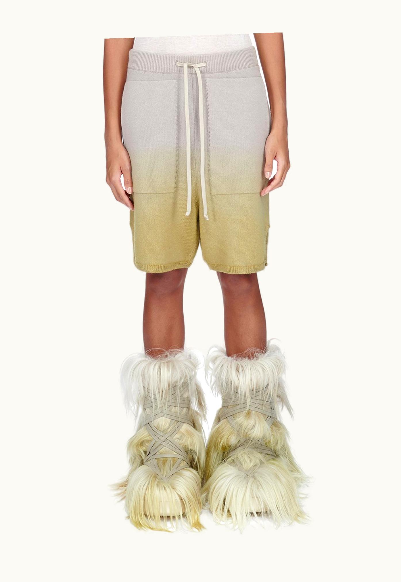 Rick Owens Moncler + Rick Owens FW23 Long Boxers In Acid Degrade Cashmere Knit