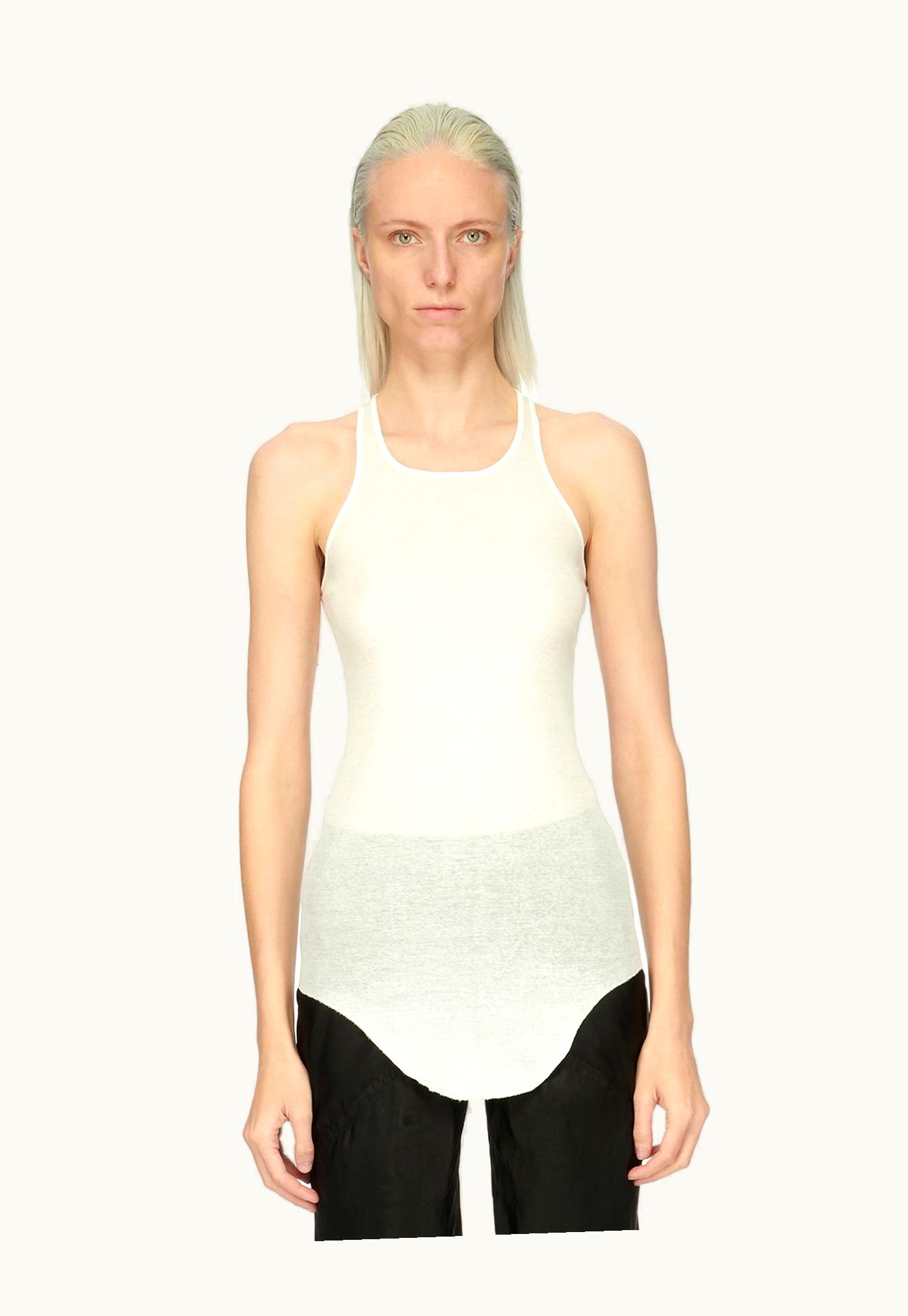 Rick Owens RICK OWENS Forever Basic Rib Tank GOTS Certified Organic Cotton Black