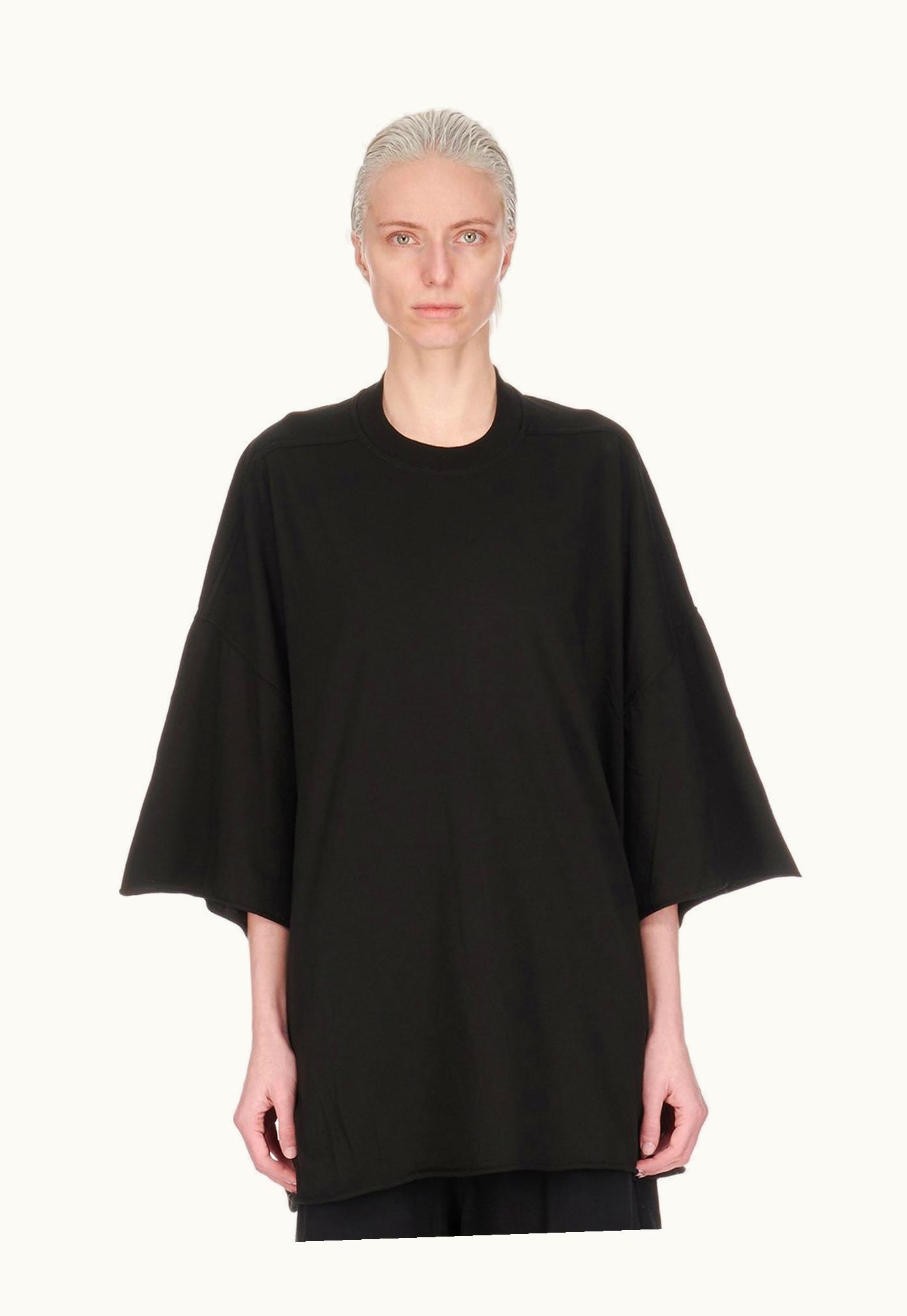 Rick Owens Rick Owens DRKSHDW Lido Tommy T Oversized Cotton Jersey T-Shirt Black