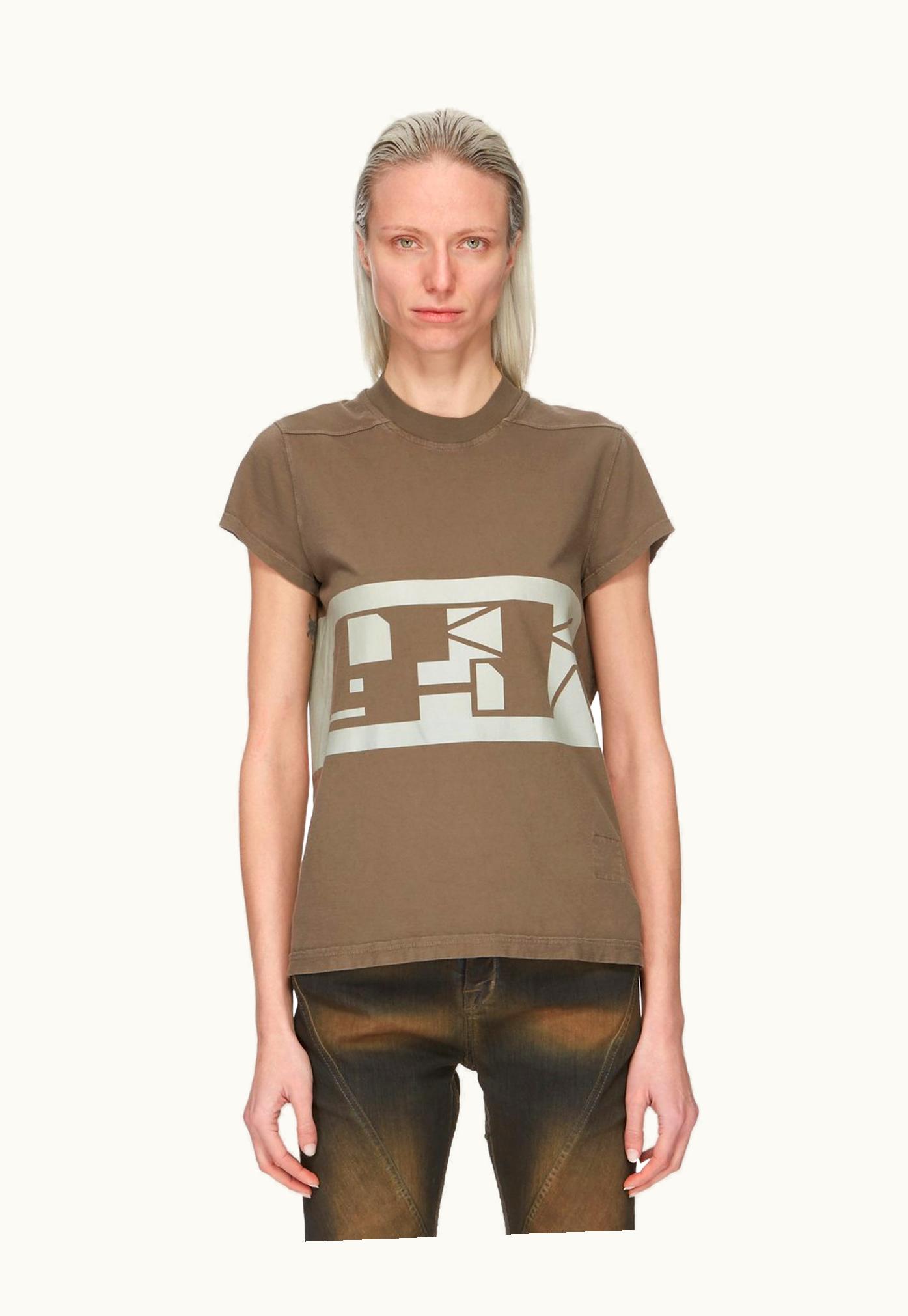 Rick Owens Rick Owens FW23 Luxor Small Level T In Dust And Pearl Medium Weight Cotton Jersey