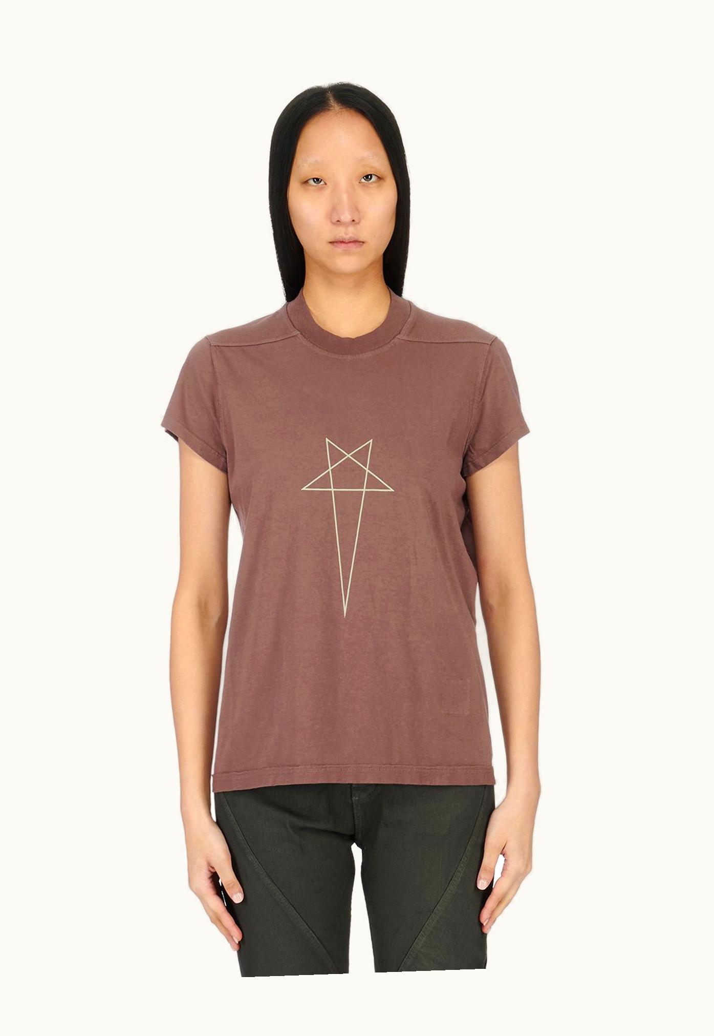 Rick Owens Rick Owens FW23 Luxor Tommy T In Mauve Cotton Gauze Jersey