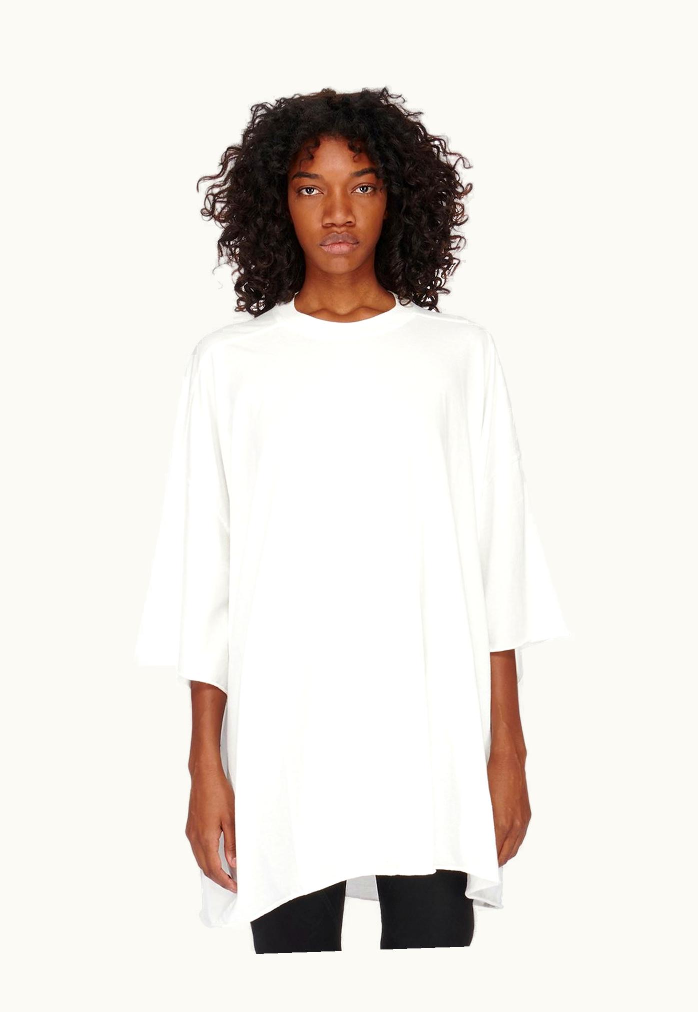 Rick Owens Rick Owens DRKSHDW FW23 Luxor Tommy T In Milk Medium Weight Cotton Jersey