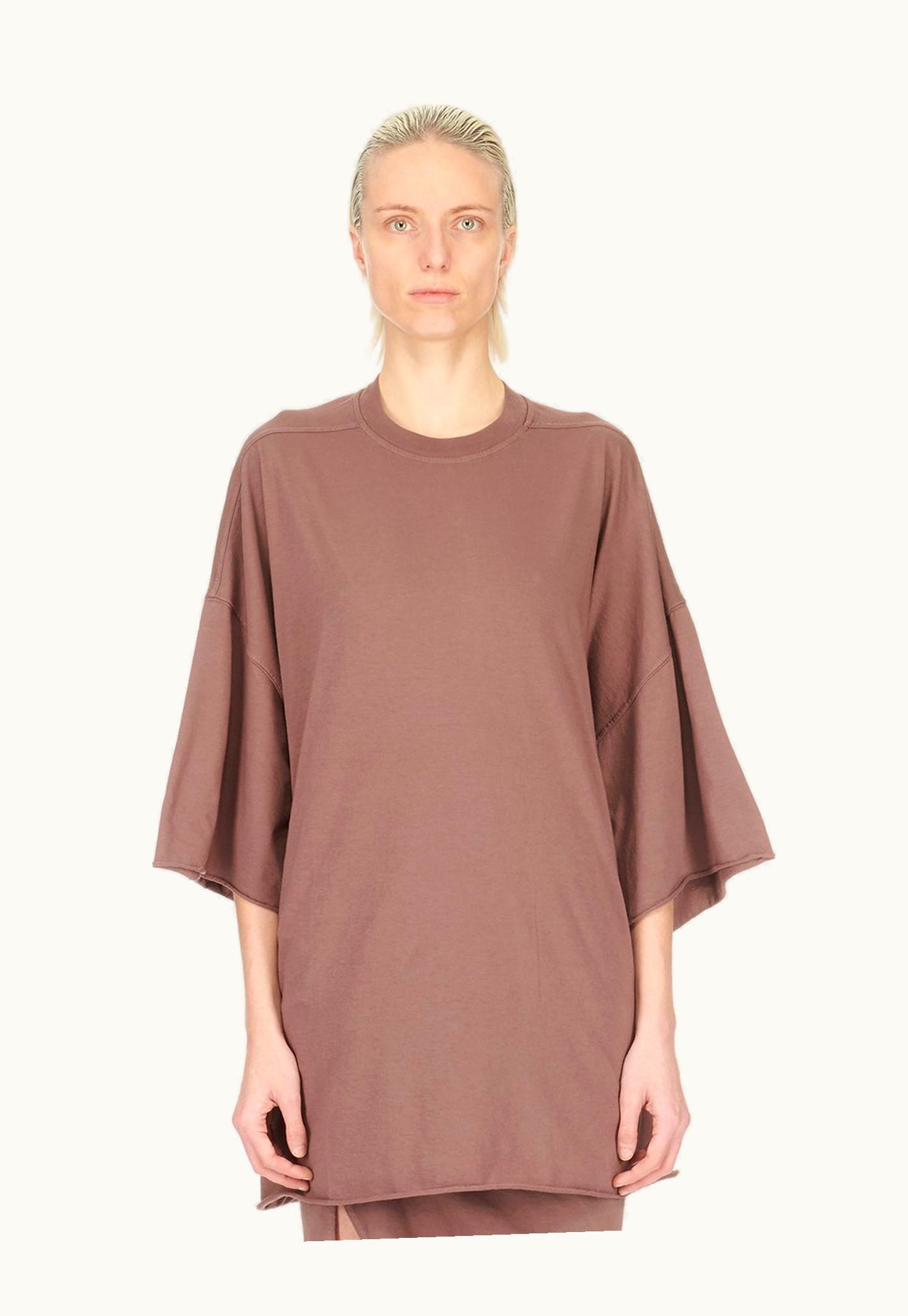 Rick Owens Rick Owens DRKSHDW FW23 Luxor Tommy T In Mauve Medium Weight Cotton Jersey