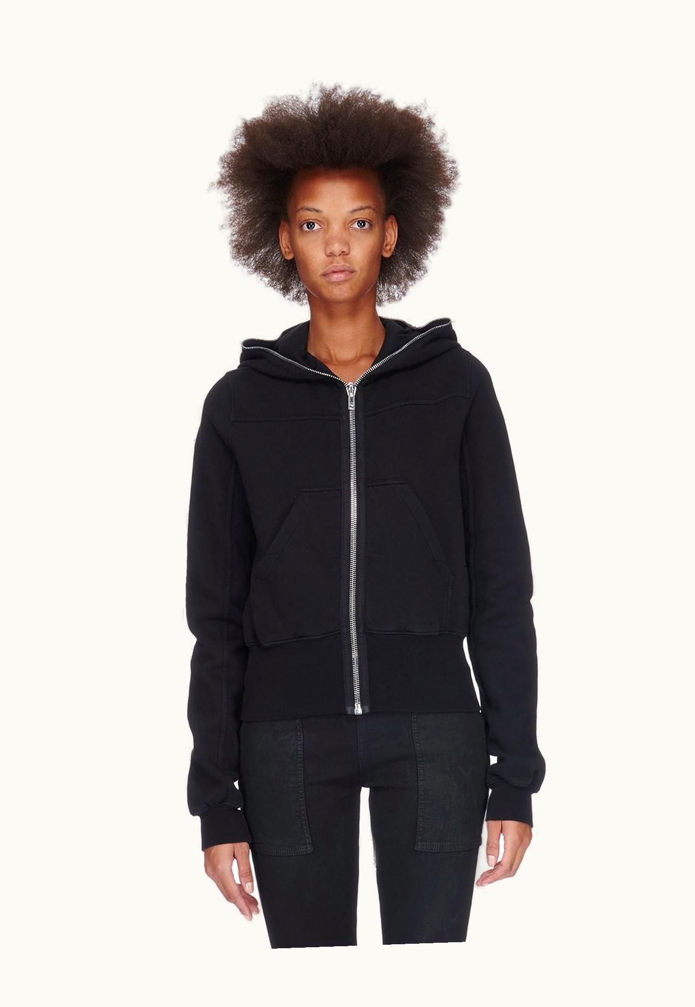 Rick Owens Rick Owens DRKSHDW FW23 Luxor Small Gimp Hoodie In Black Furka Heavy Sweatshirt