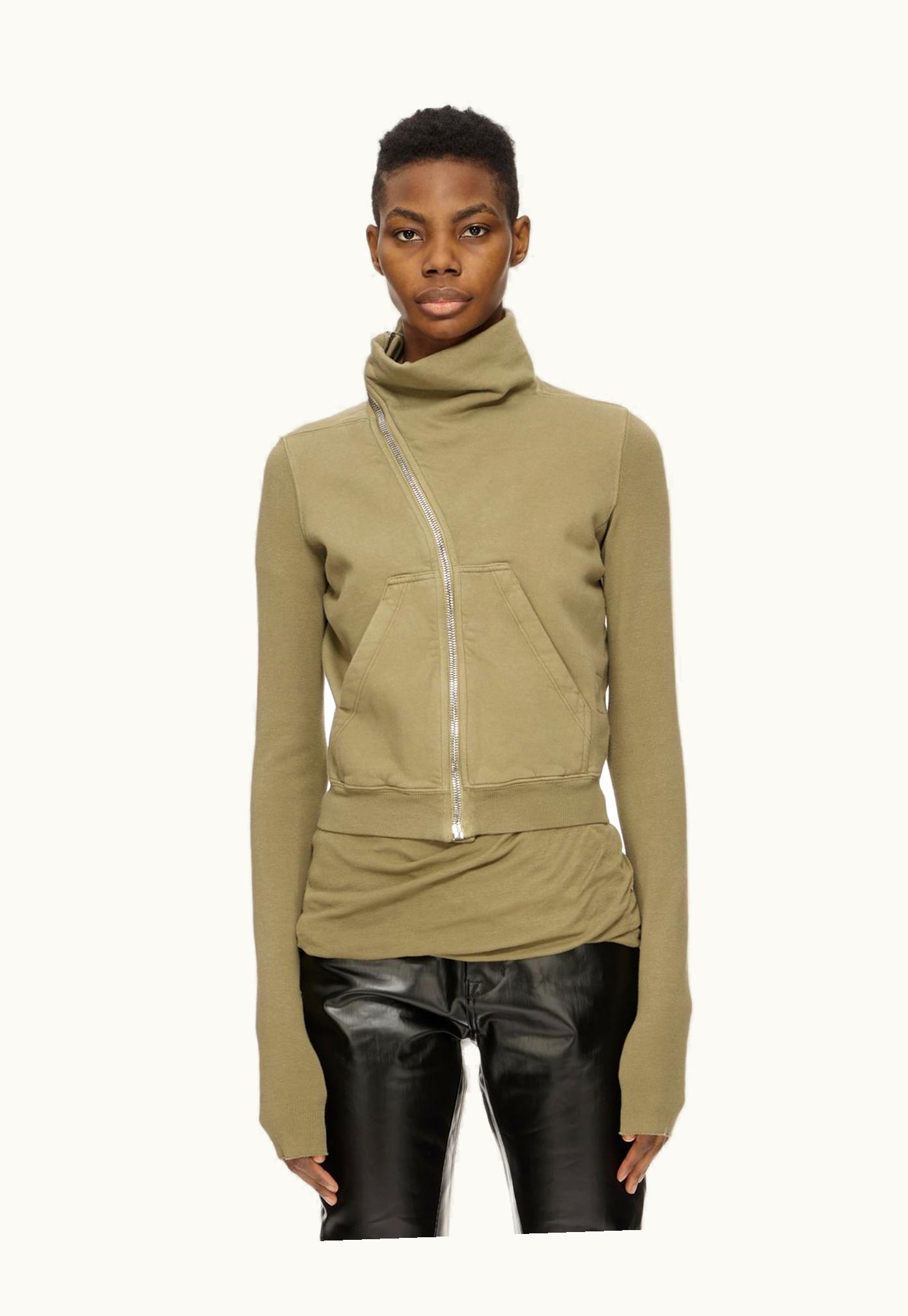 Rick Owens Rick Owens DRKSHDW FW23 Luxor Mountain Sweat In Pale Green Furka Heavy Sweatshirt