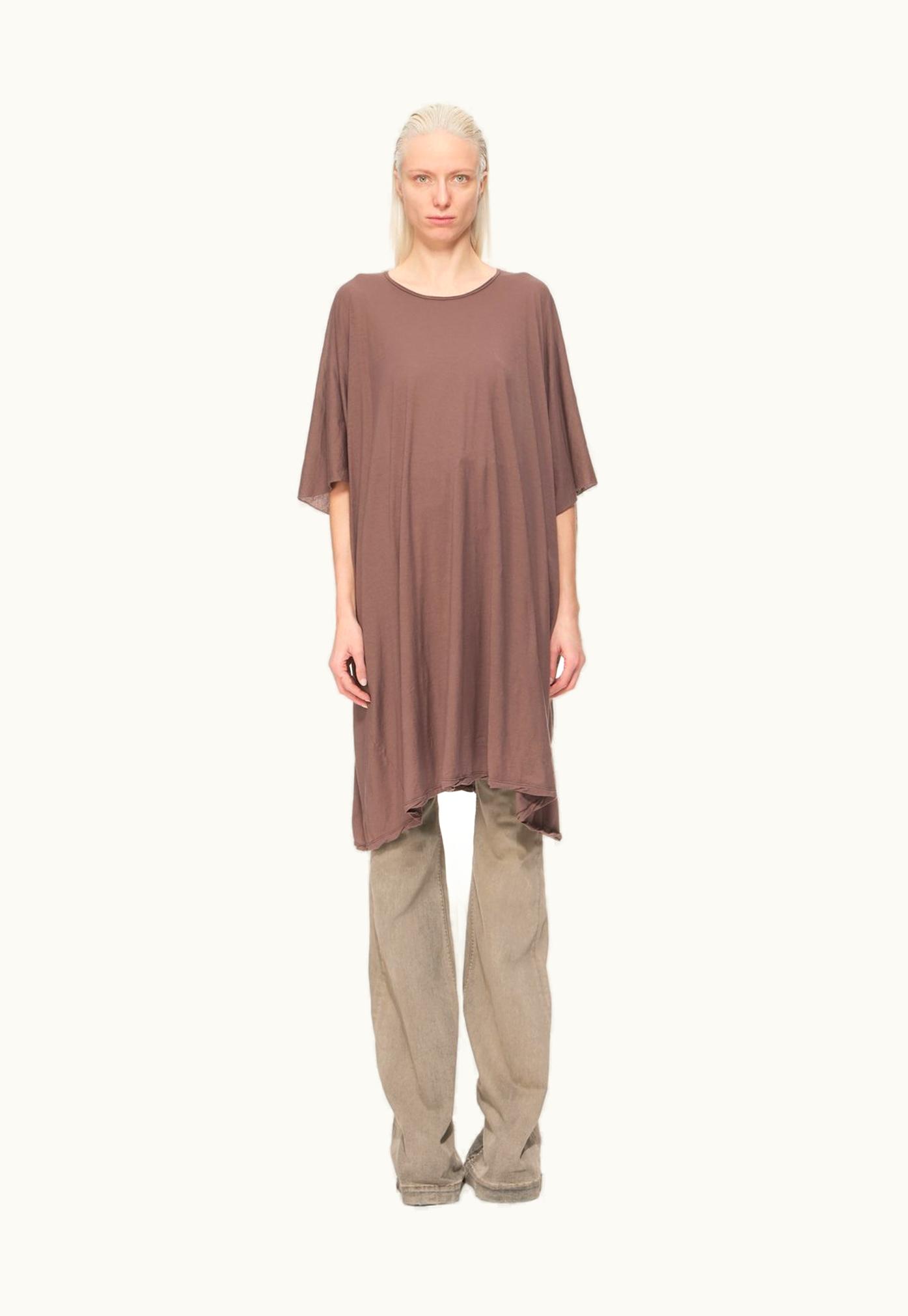 Rick Owens Rick Owens DRKSHDW FW23 Luxor Minerva T In Mauve Cotton Gauze Jersey