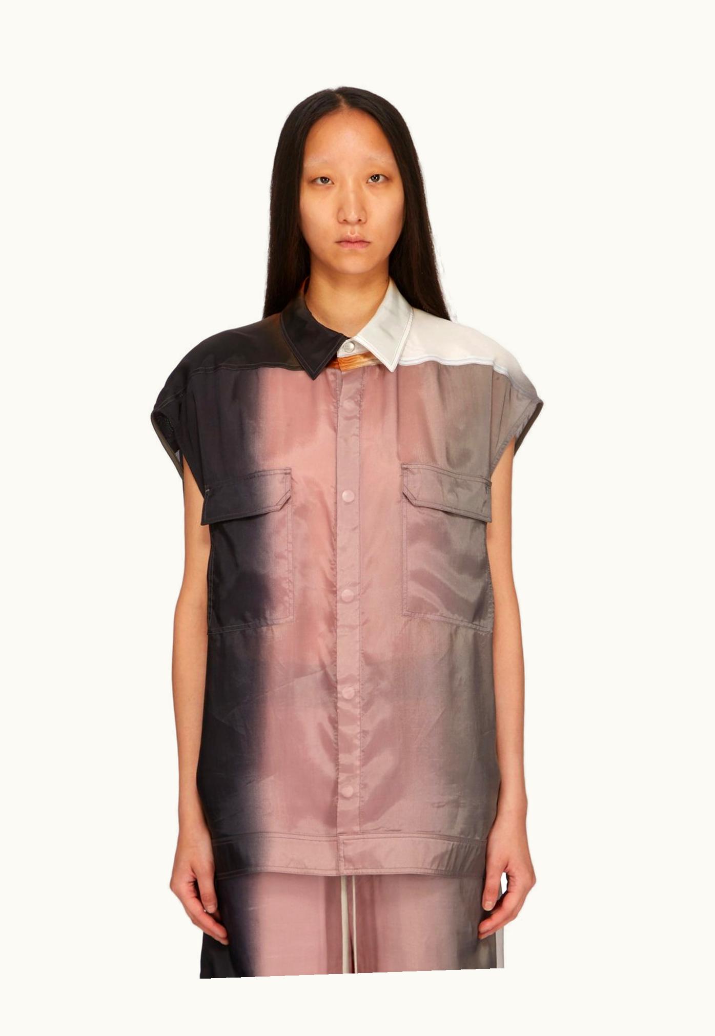 Rick Owens Rick Owens SS24 Lido Sl Jumbo Outershirt In Lido Degrade Printed Japonette