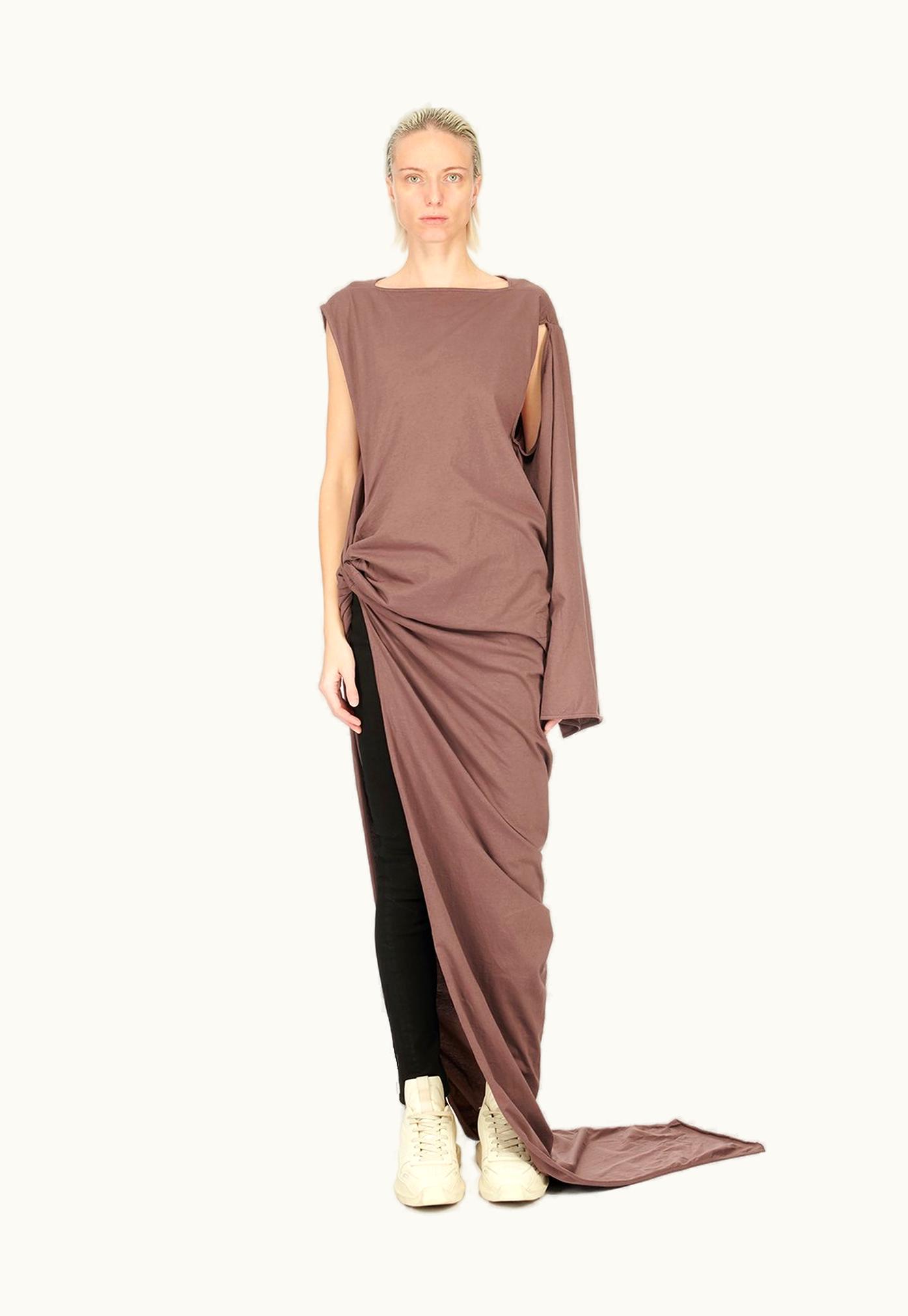 Rick Owens Rick Owens DRKSHDW FW23 Luxor Edfu Gown In Medium Weight Cotton Jersey