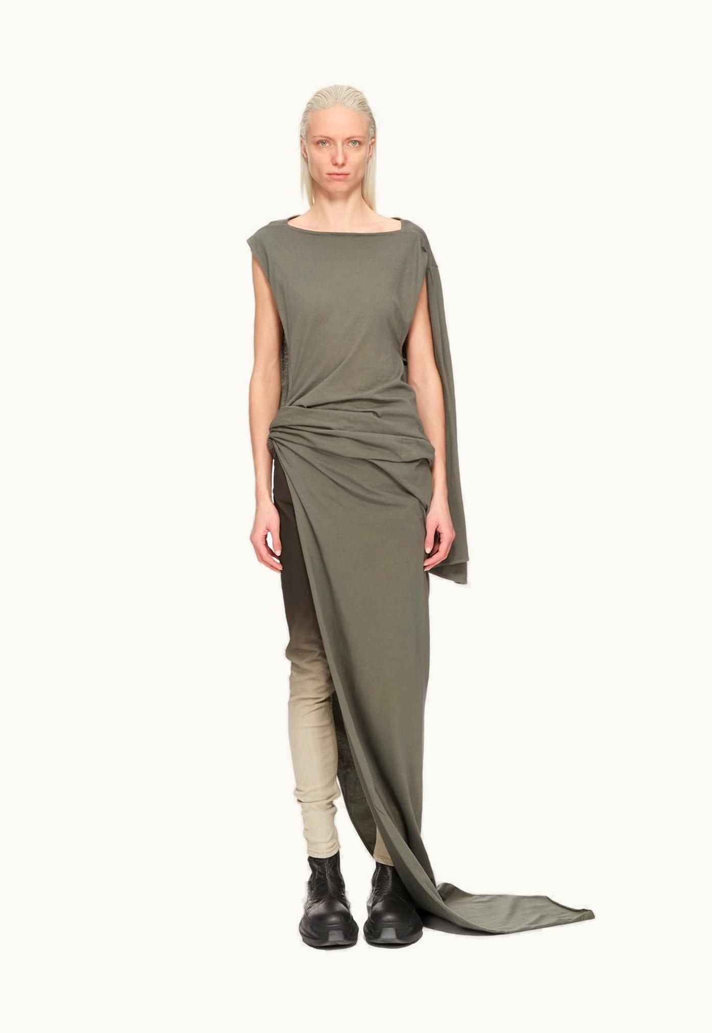 Rick Owens Rick Owens FW23 Luxor Edfu Gown In Hustler Blue Medium Weight Cotton Jersey