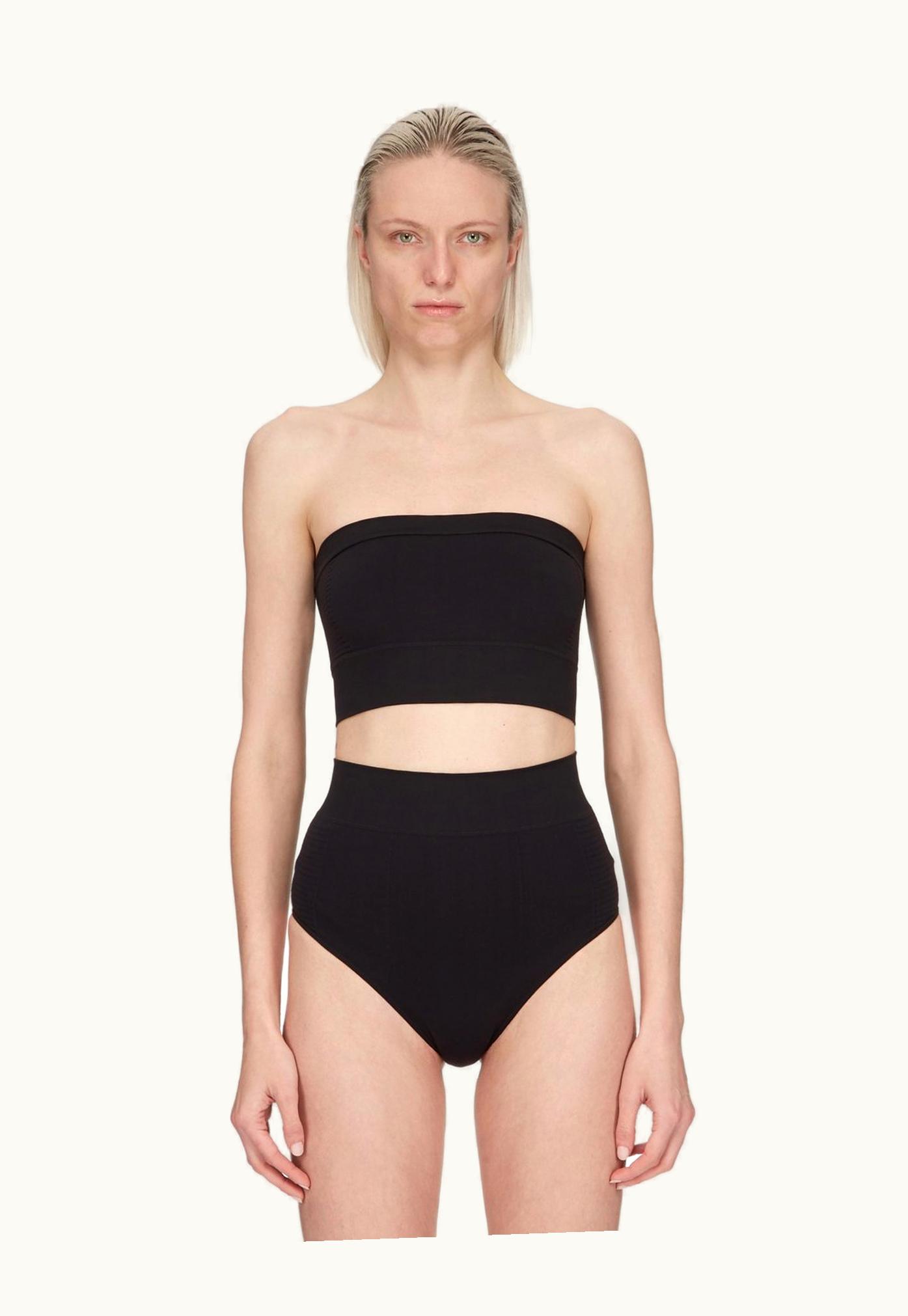 Rick Owens Rick Owens SS24 Lido Bandeau In Black Active Knit