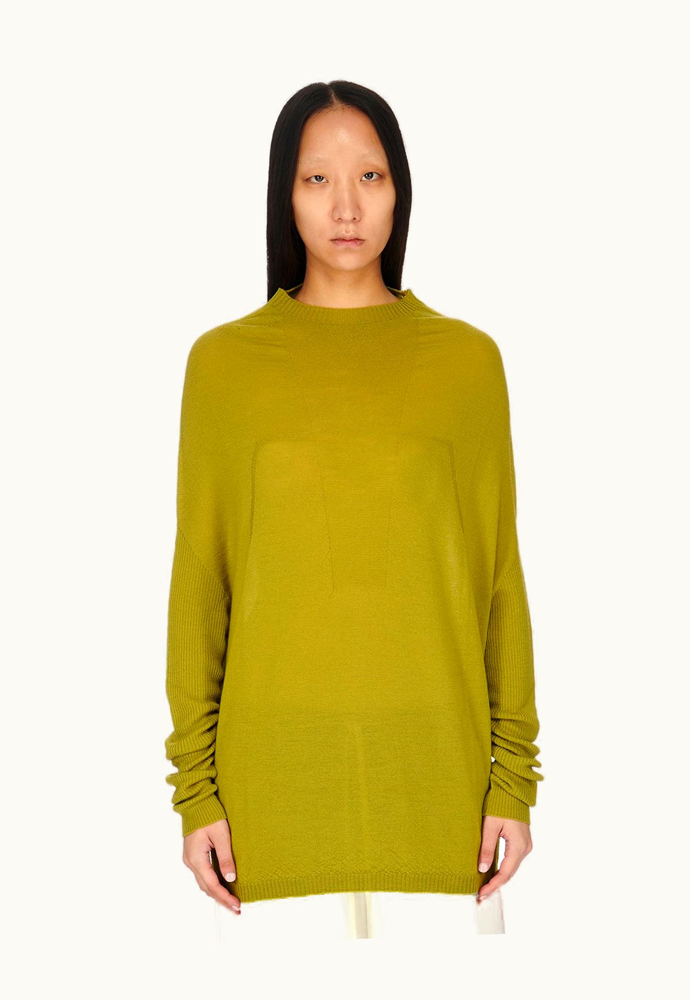 Rick Owens Rick Owens FW23 Luxor Crater Knit In Acid Lightweight Rasato Knit